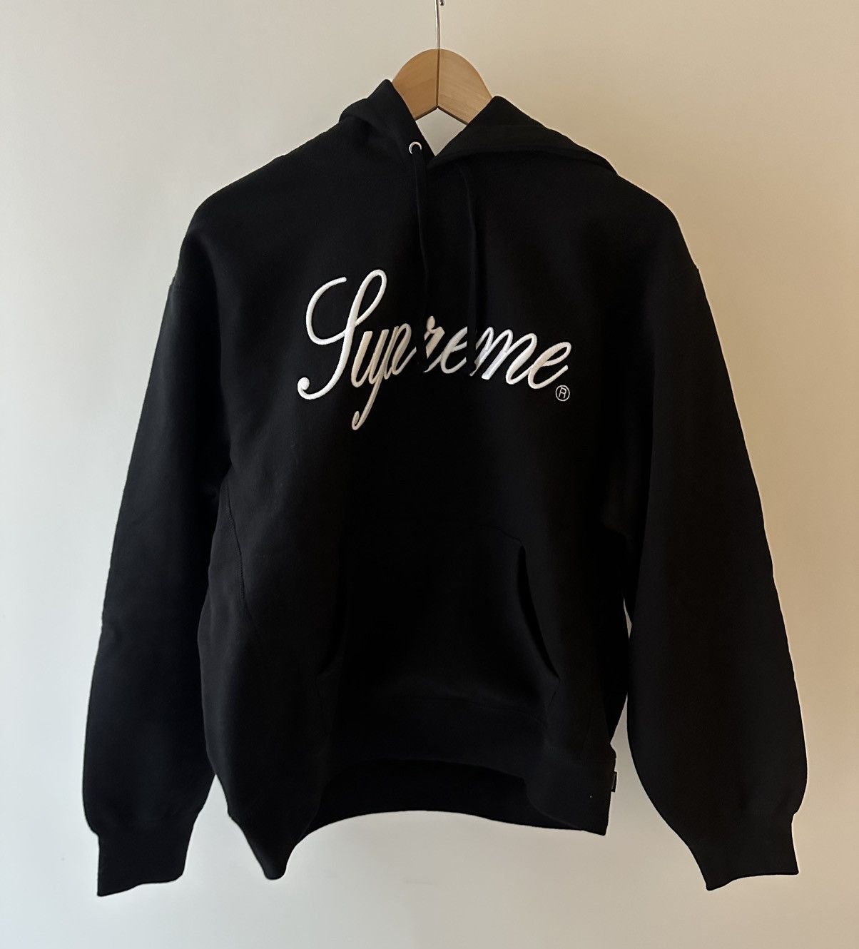 Supreme Script Logo Hoodie | Grailed
