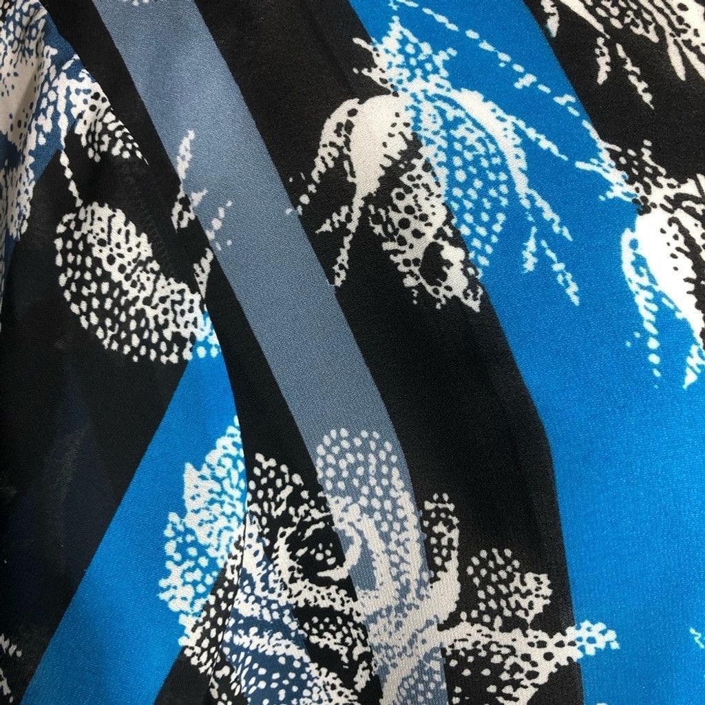Bob Mackie Bob Mackie Wearable Art Duster Dress Floral Blue/Black sz 2X Size XS / US 0-2 / IT 36-38 - 11 Thumbnail