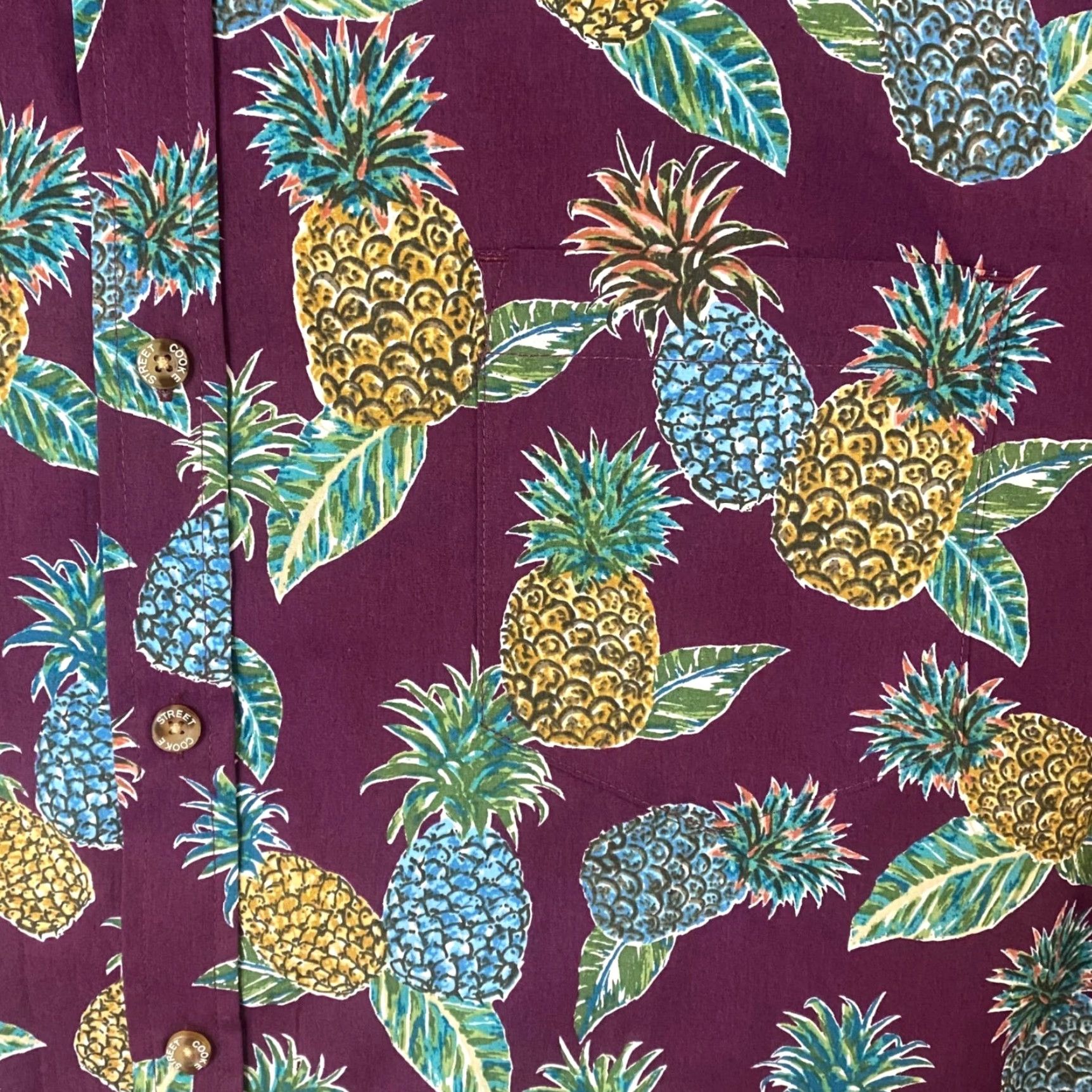 Vintage VINTAGE Cooke Street Hawaiian Shirt Men 2XL Short Sleeve Button-Up Pineapple Print Casual Beach Summer Size US XXL / EU 58 / 5 - 7 Thumbnail