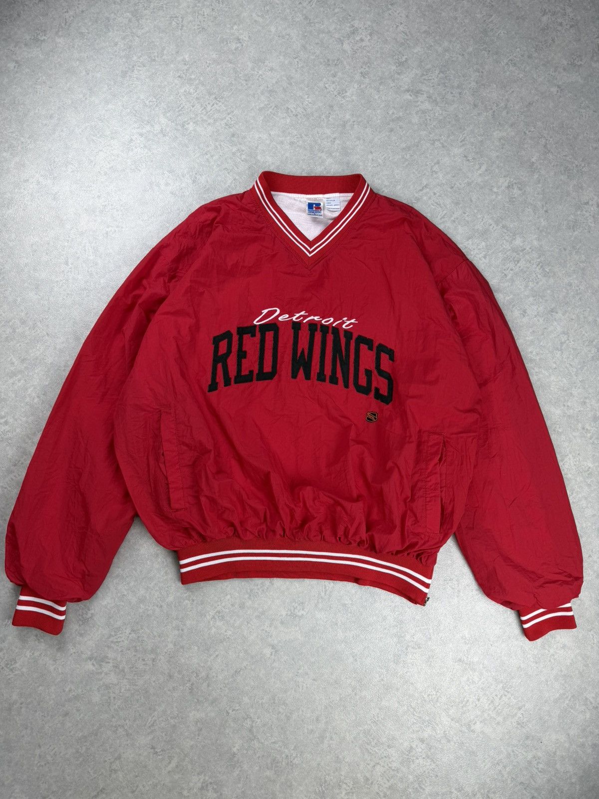 Russell Athletic Vintage Detroit Red Wings NHL Pullover Windbreaker Size US L / EU 52-54 / 3 - 1 Thumbnail