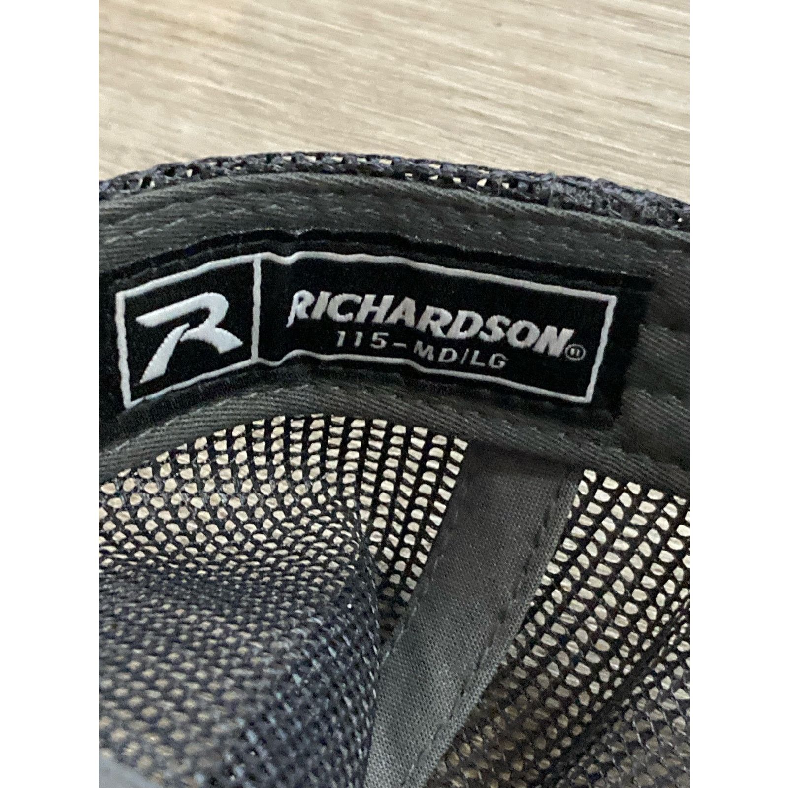 Richardson Heli Team Trucker Cap Gray/Black Embroidered Helicopter Logo Size ONE SIZE - 4 Thumbnail