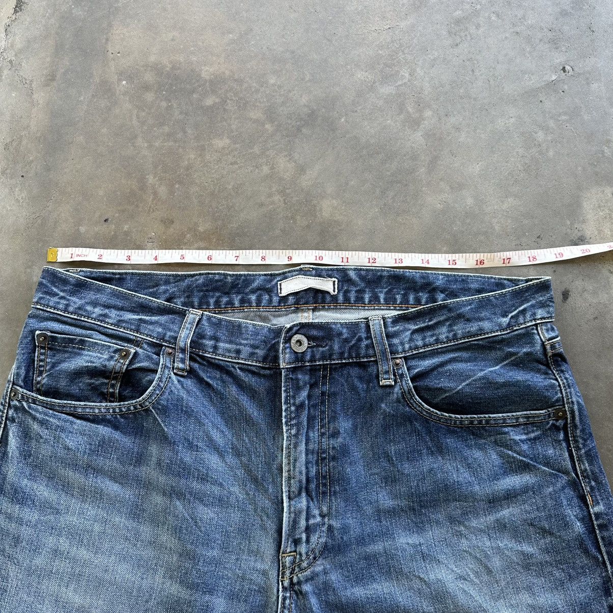 Japanese Brand Vintage Japanese Distressed Faded Denim Jean Pant W37 Size US 37 - 8 Thumbnail