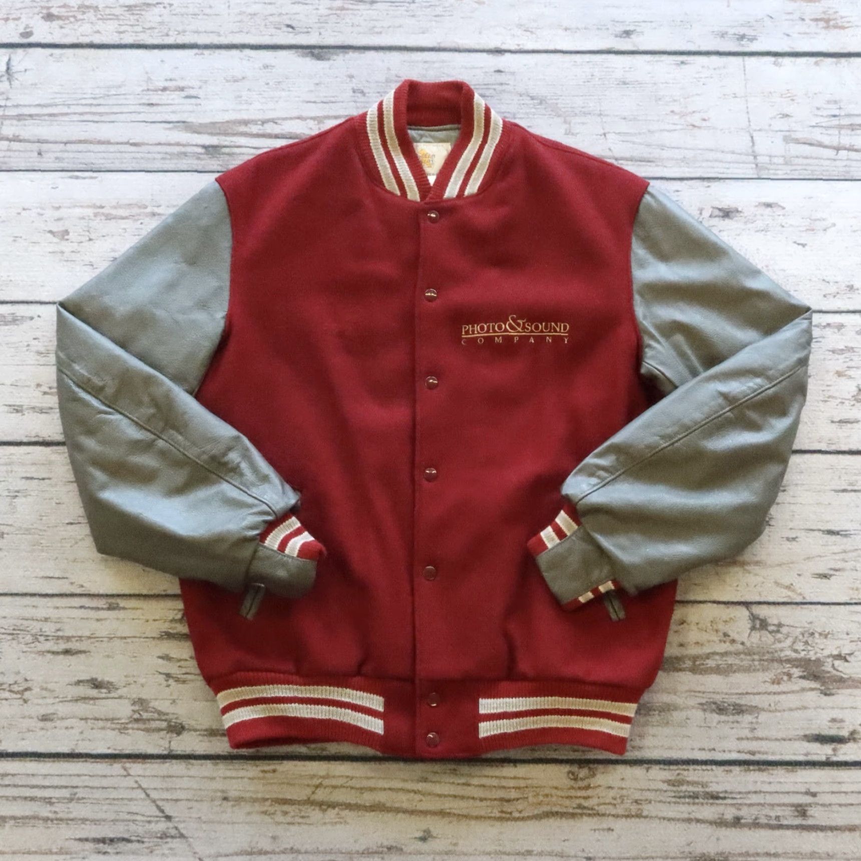 Golden Bear VINTAGE Golden Bear Varsity Jacket Mens L Red Wool Made in USA Size US L / EU 52-54 / 3 - 2 Thumbnail