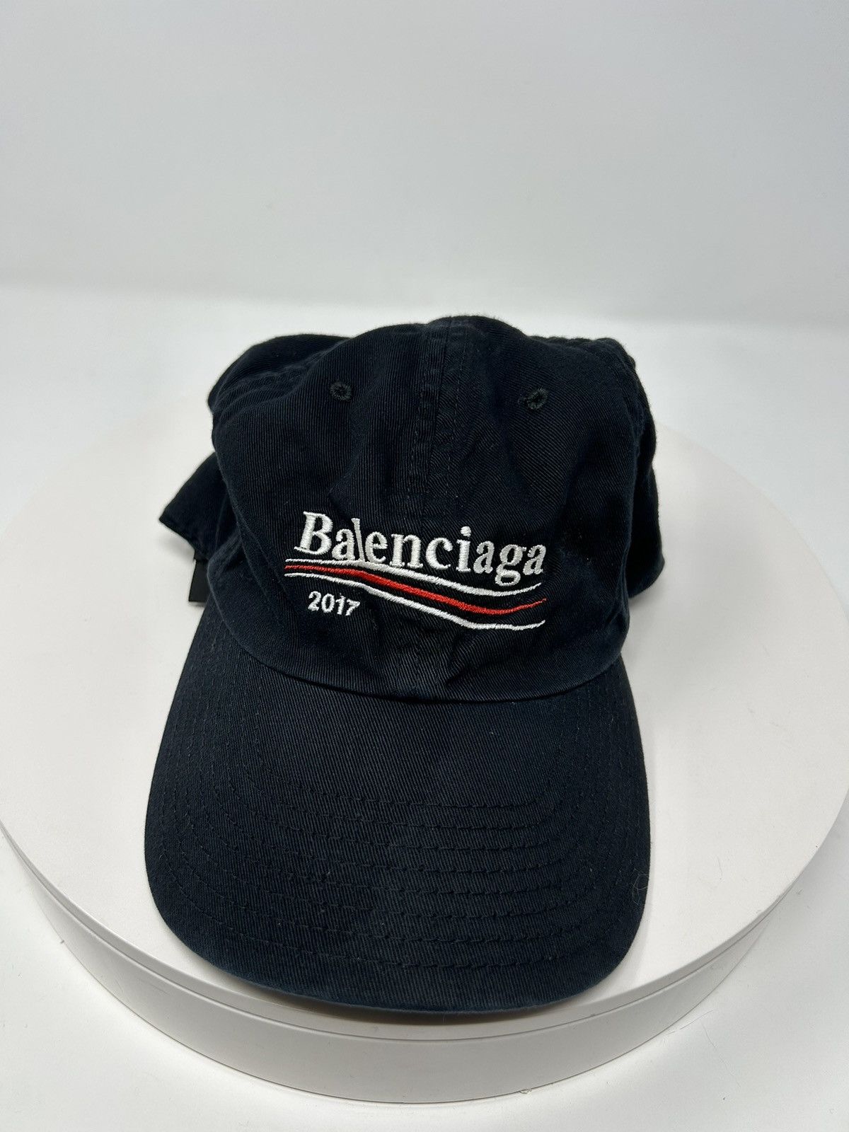 image of Balenciaga Campaign Hat in Black, Men's