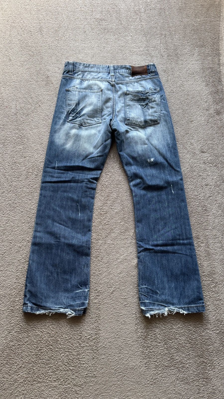 If Six Was Nine Jeans Burton washed denim faded pants Y2K Japanese Size US 32 / EU 48 - 3 Thumbnail
