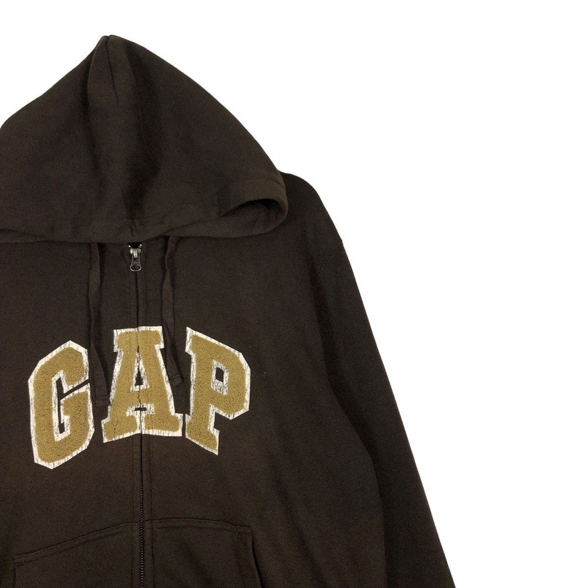 Japanese Brand 🔥VINTAGE ZIPPER JACKET GAP BIG LOGO SPELL OUT HOODIE Size US XL / EU 56 / 4 - 8 Thumbnail