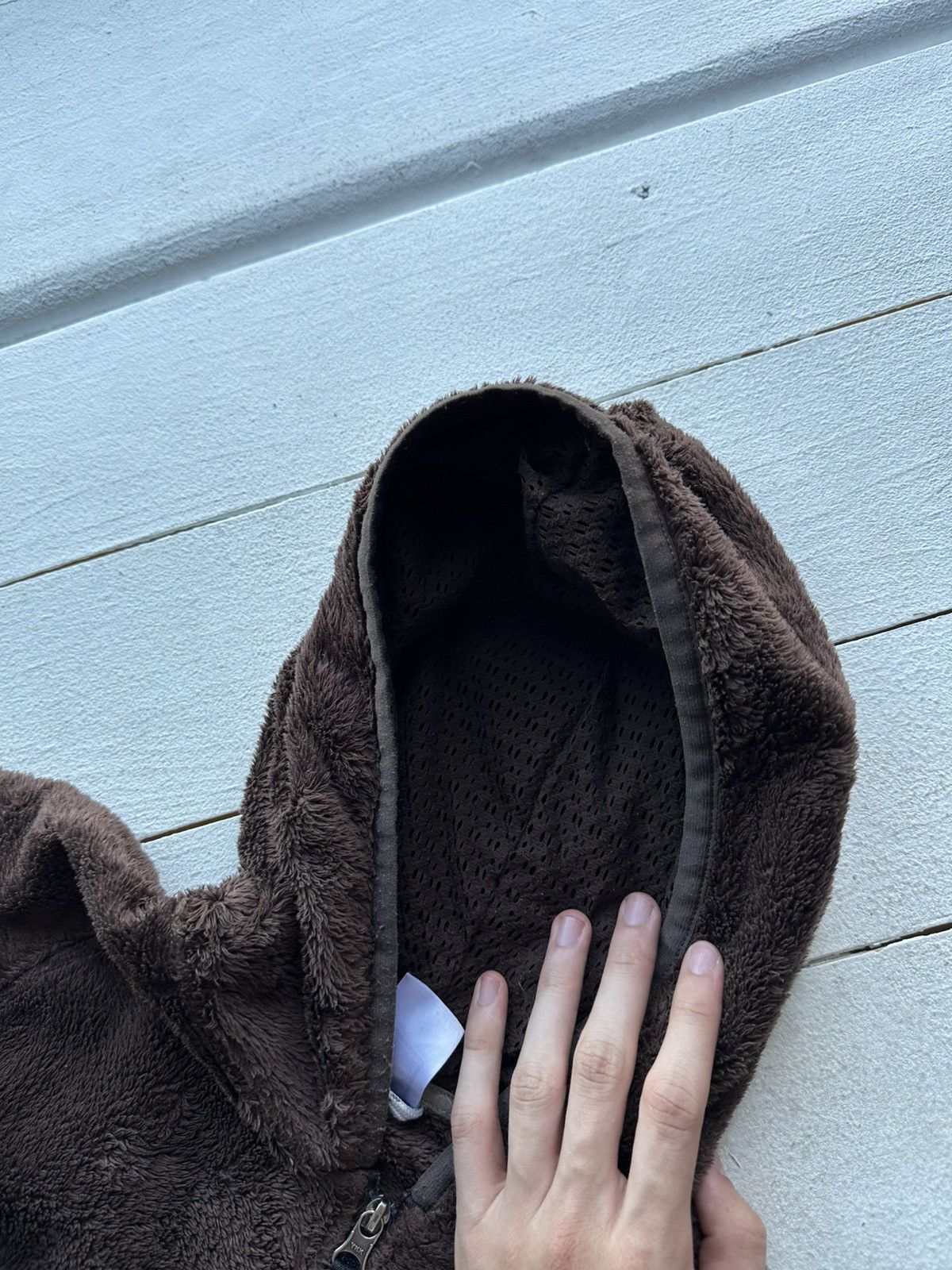 The North Face 🚨Crazy Mocha Brown TNF Fleece Zip-Up Jacket Cozy Fuzzy Size M / US 6-8 / IT 42-44 - 10 Thumbnail