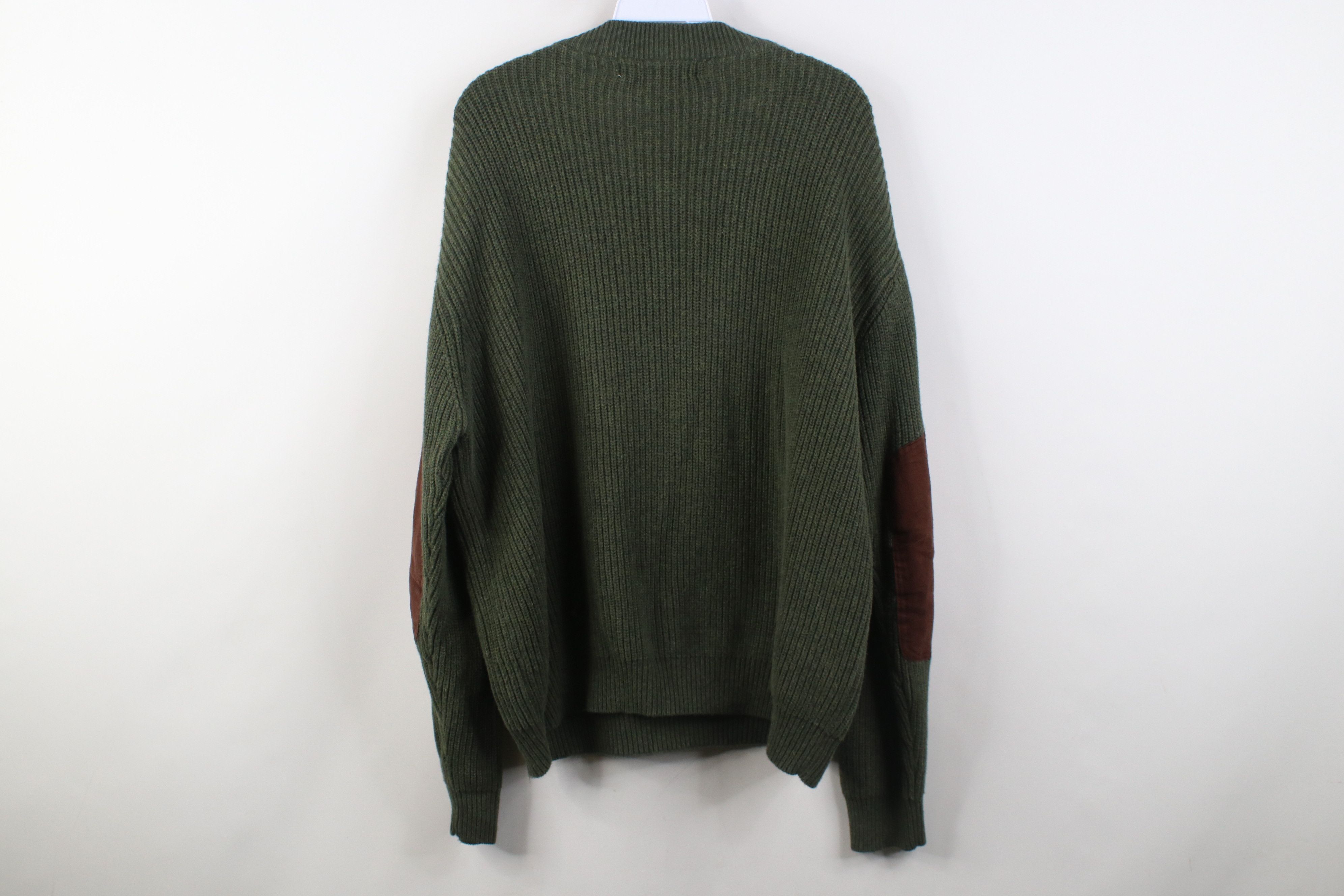 Cabelas Vintage Cabelas Knit Elbow Patch Shooting Henley Sweater Size US XL / EU 56 / 4 - 11 Thumbnail