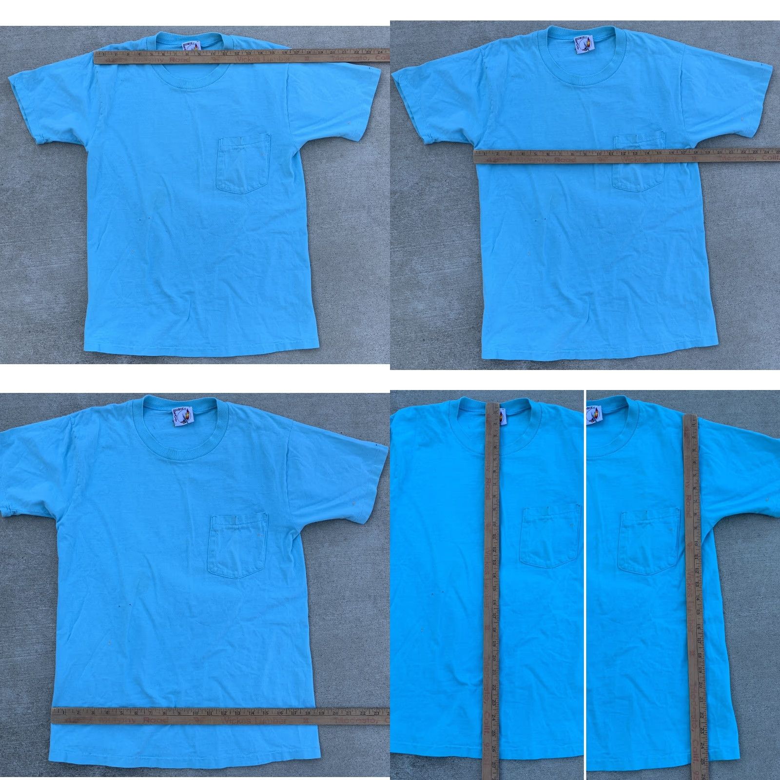 Vintage VINTAGE Hobie Team Extreme Pocket Tee T Shirt 1989 Windsurfer L Blue Mens Shirt Pocket Tee 80s Hobie Windsurfing Size US L / EU 52-54 / 3 - 11 Thumbnail