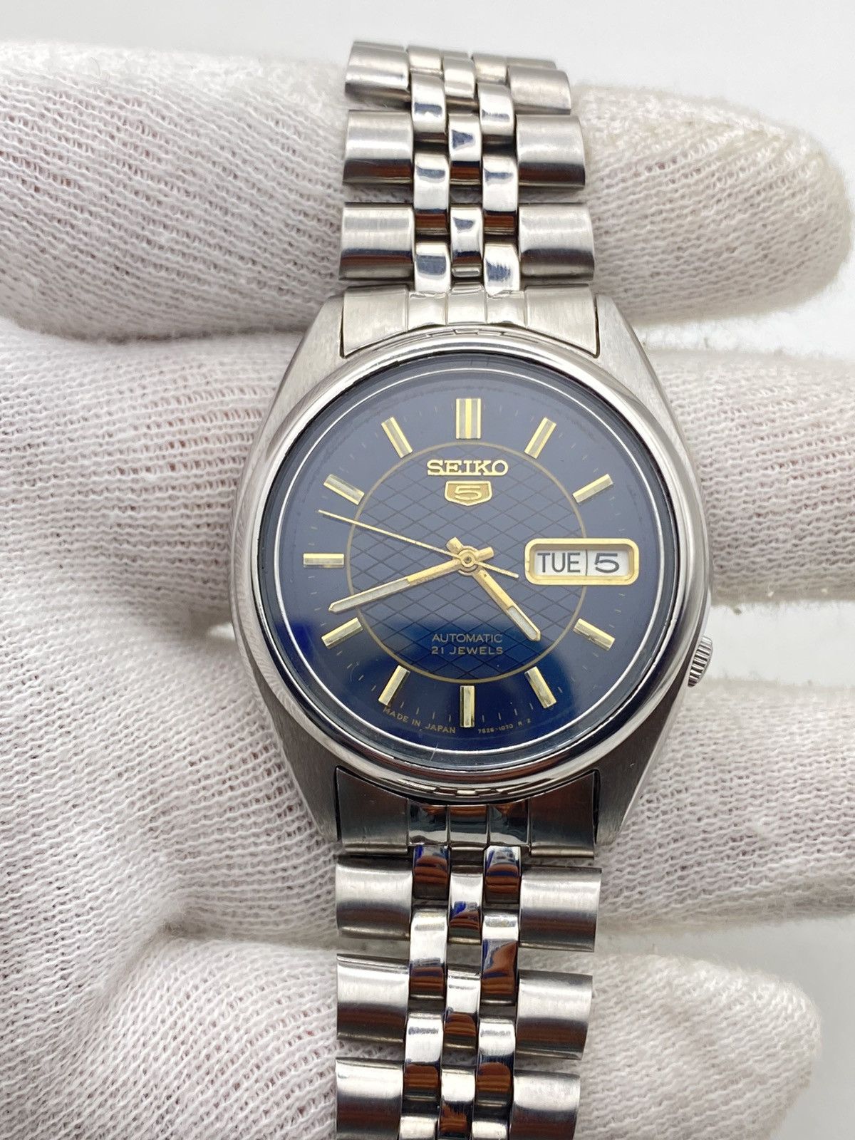 Seiko Vintage Watch Seiko 5 Automatic 7s26 Beautiful Blue Dial Men s Watch Grailed