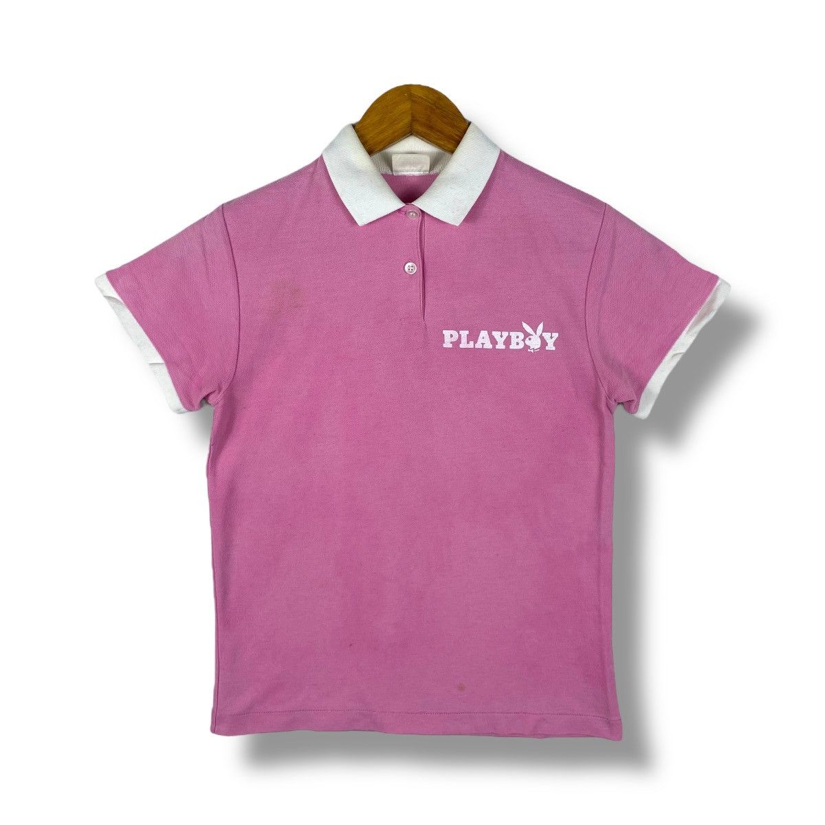 Playboy × Vintage Vintage 80's PLAYBOY Women Polo Shirt Small Size Size S / US 4 / IT 40 - 1 Thumbnail
