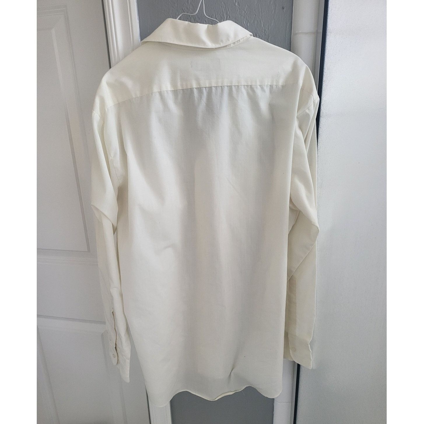 Other Vintage Anthony's Men's Off White Button Up Shirt - 17 34/35 Size US S / EU 44-46 / 1 - 2 Thumbnail