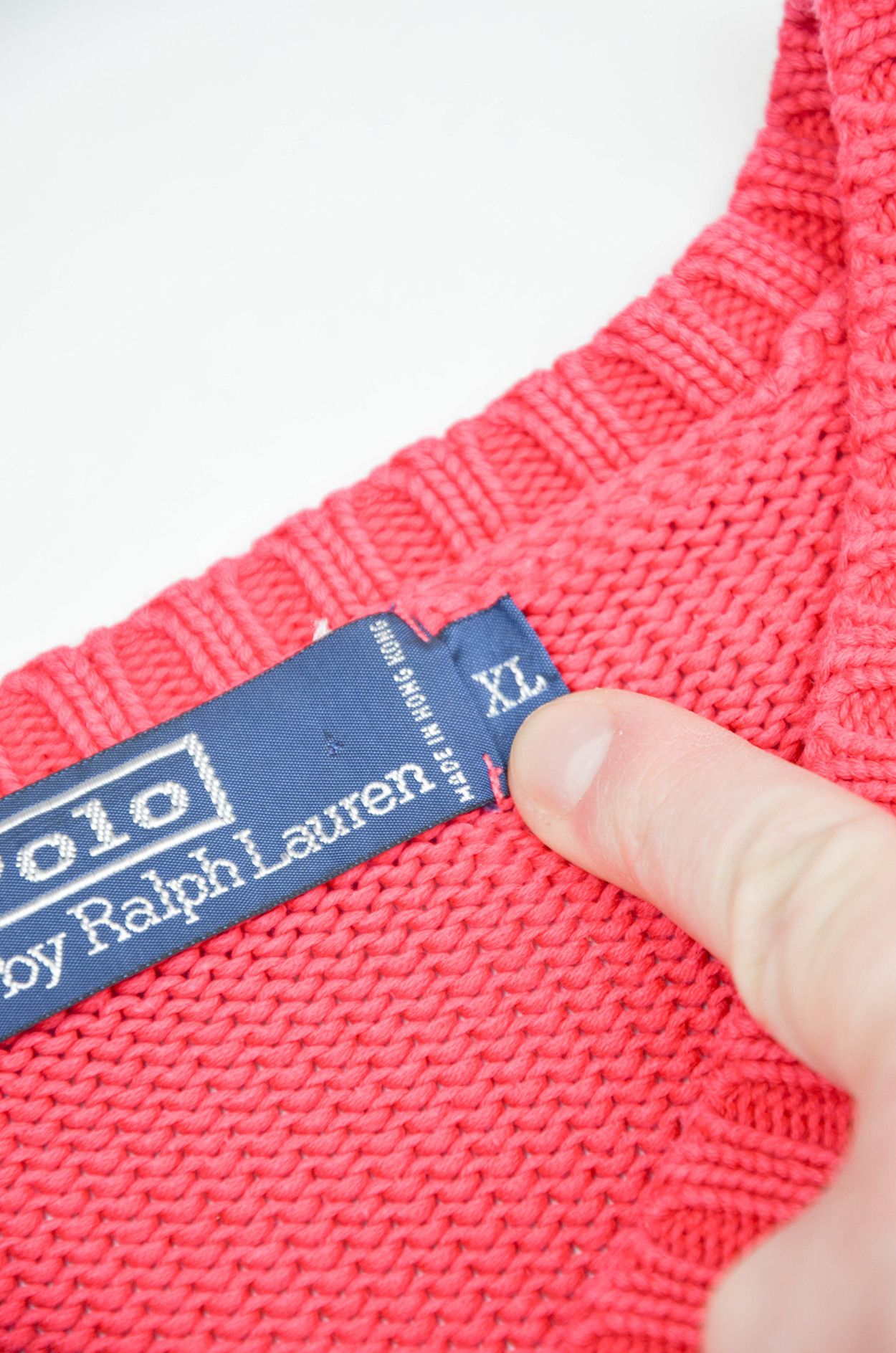 Polo Ralph Lauren Polo Ralph Lauren Cotton Sweater – Coral Red – Size XL Size US XL / EU 56 / 4 - 8 Thumbnail