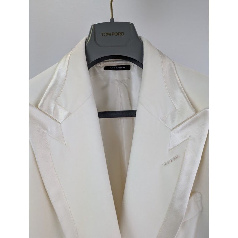 Tom Ford o1rshd1 Blazer Jacket in White Size US L / EU 52-54 / 3 - 7 Thumbnail