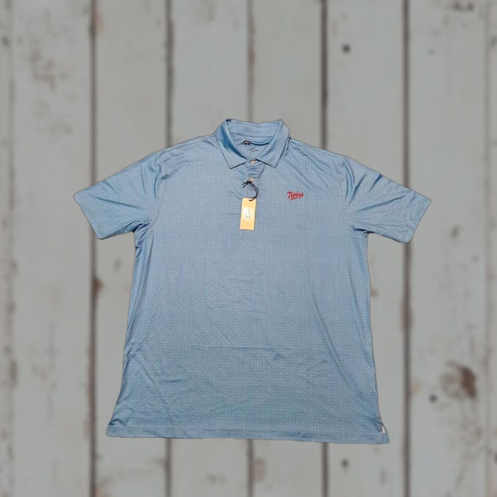 Vintage Onward Reserve Performance Minnesota Twins Crossed Printed Polo Shirt XL Blue NWT Mens Size US XL / EU 56 / 4 - 1 Thumbnail