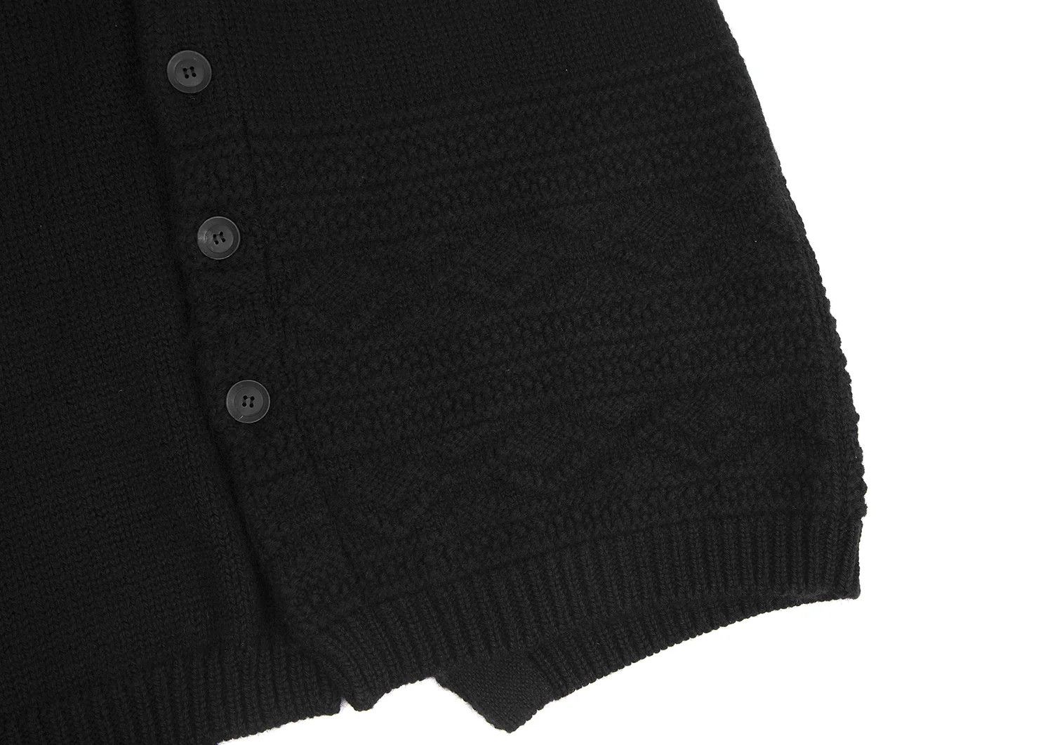 Yohji Yamamoto Yohji Yamamoto Wool Long Cardigan Black 3 Size US L / EU 52-54 / 3 - 10 Thumbnail
