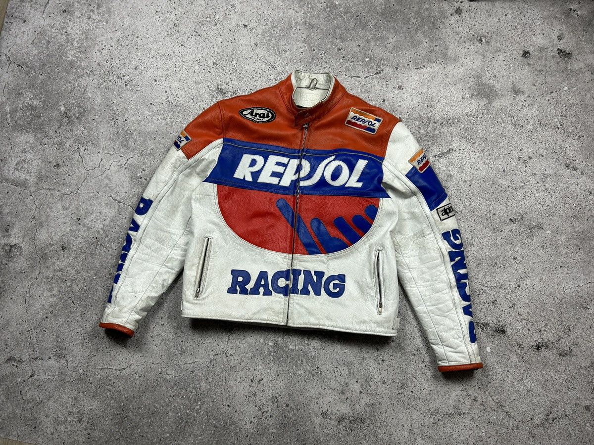 NASCAR Nascar Repsol vintage leather jacket 90s 00s Size US M / EU 48-50 / 2 - 2 Thumbnail
