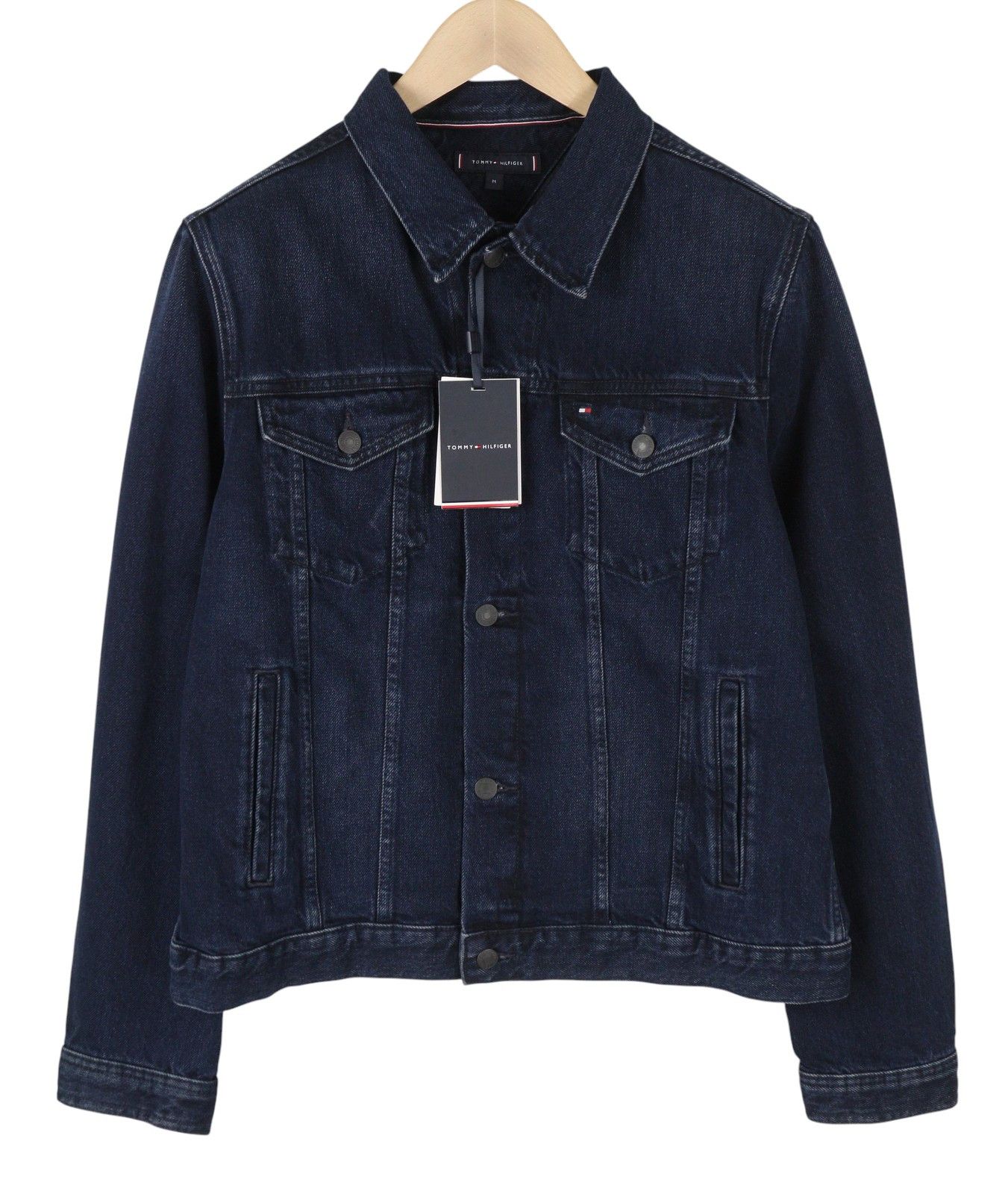 Tommy Hilfiger TRUCKER JKT RGD M Navy Denim Button-Up Jacket 87427 Size US M / EU 48-50 / 2 - 1 Thumbnail