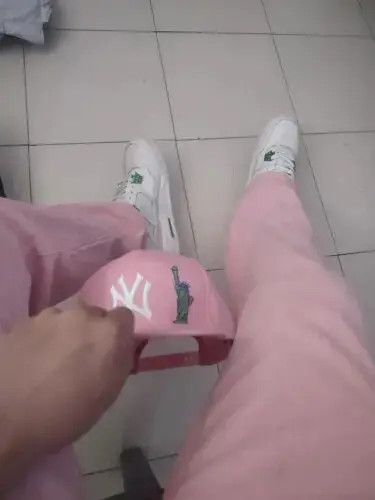 Other Classic Style Pink Straight Denim Trousers Size US 30 / EU 46 - 2 Thumbnail