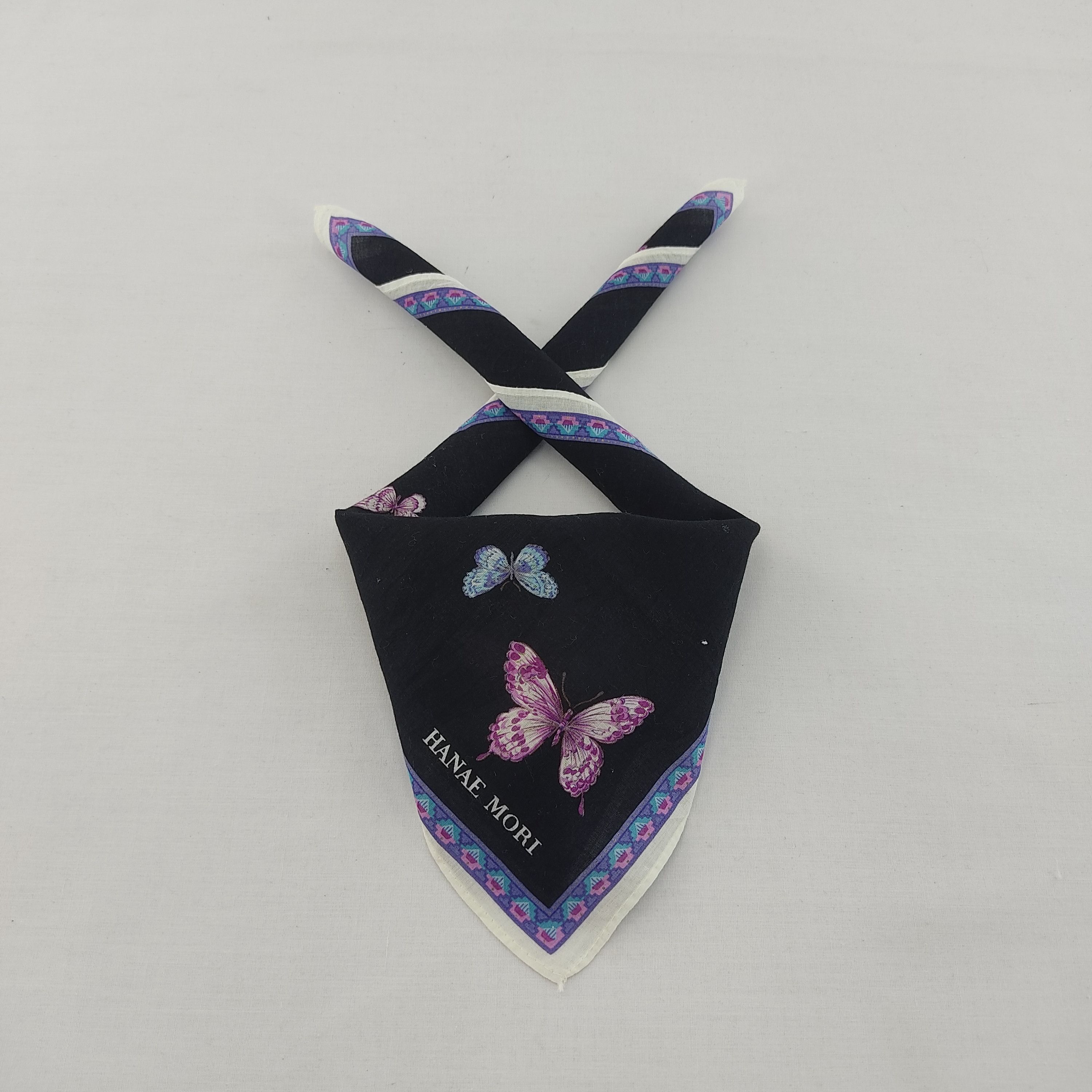 Hanae Mori Vintage Hanae Mori Handkerchief Neckerchief Bandana H132M Size ONE SIZE - 1 Thumbnail