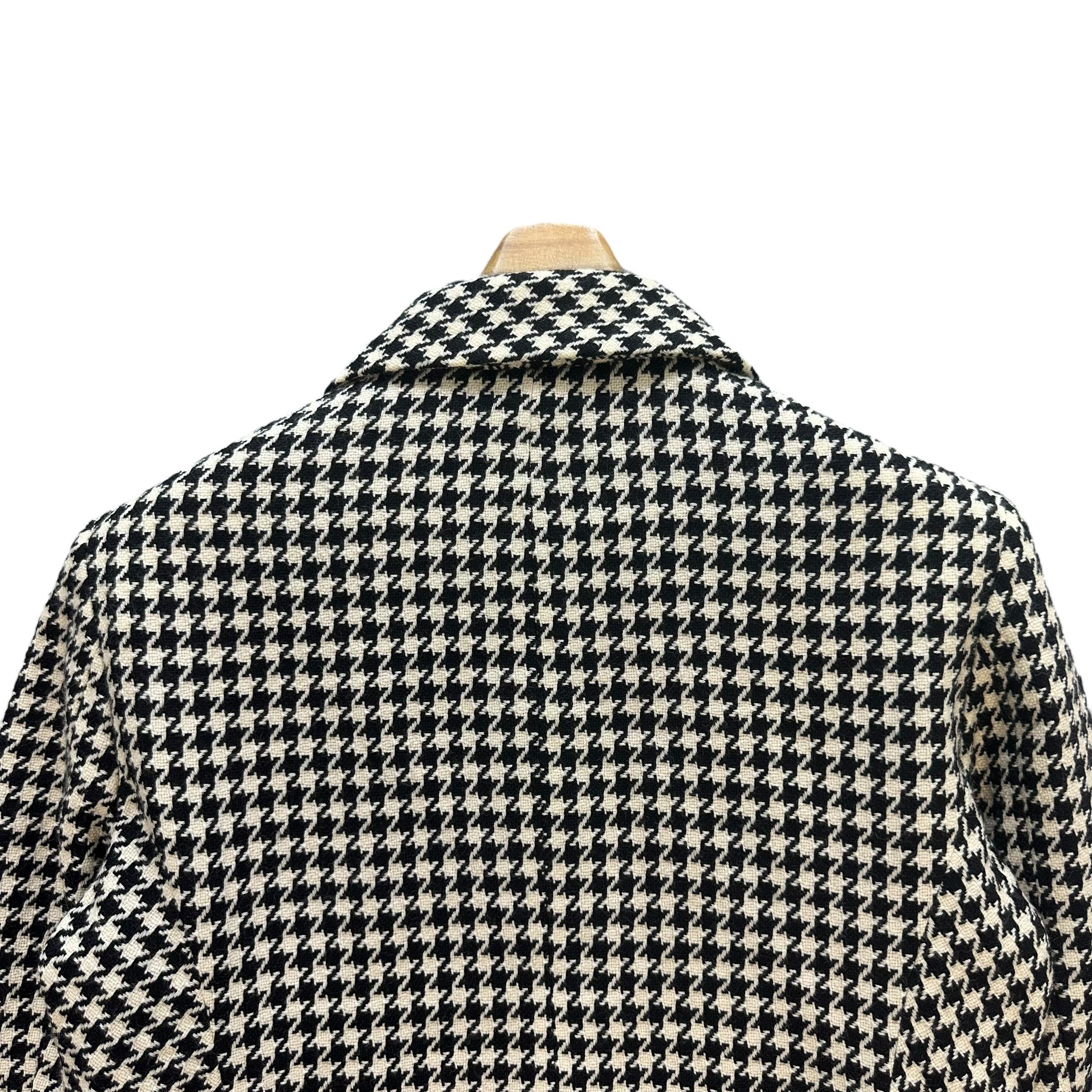 Hysteric Glamour Hysteric Houndstooth Logo Belted Wool Jacket #A27-0624 Size S / US 4 / IT 40 - 12 Thumbnail