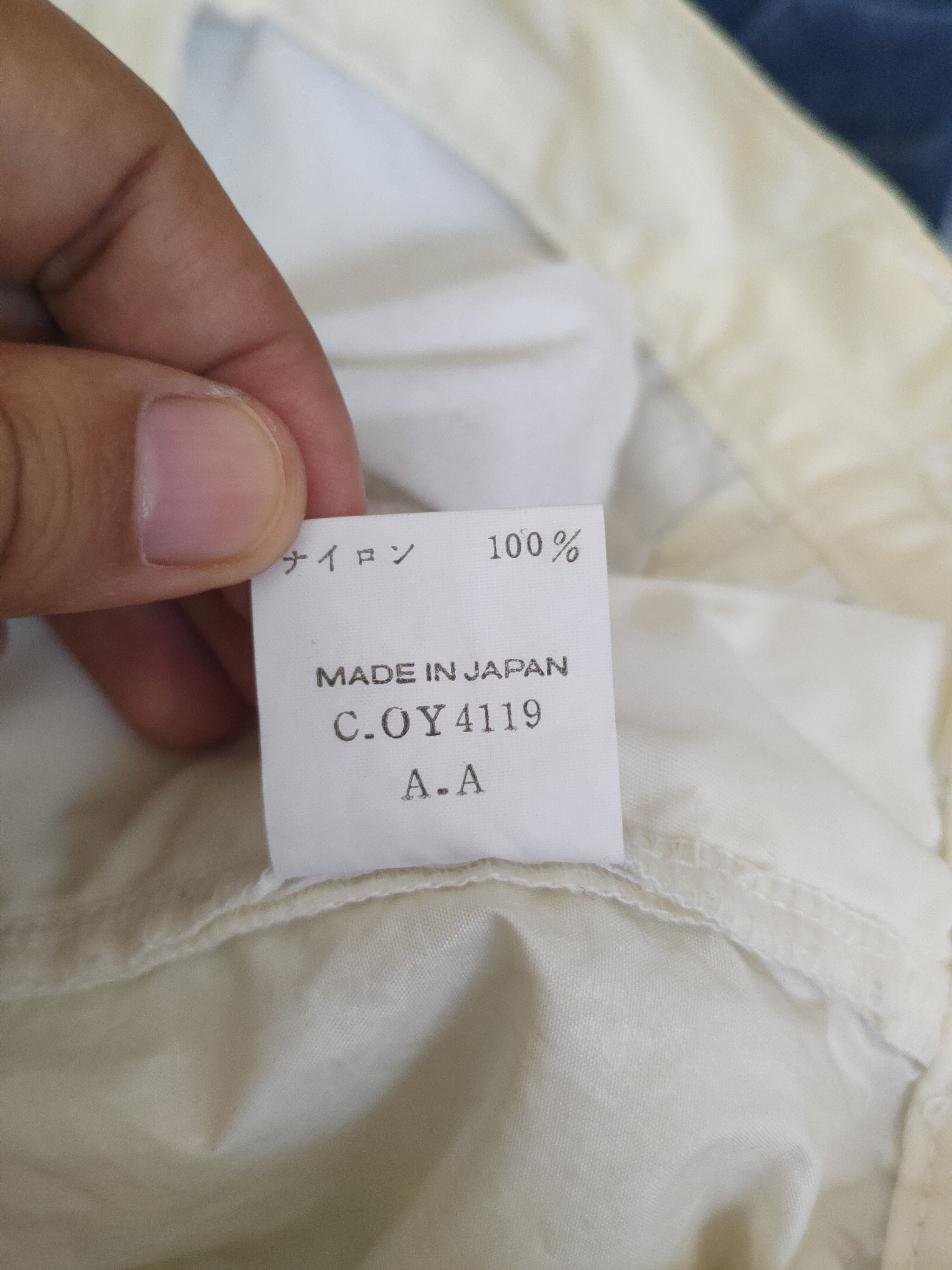 Japanese Brand D GGG Pour Homme Ivory Casual Poly Pants #S2396 Size 28" / US 6 / IT 42 - 13 Thumbnail
