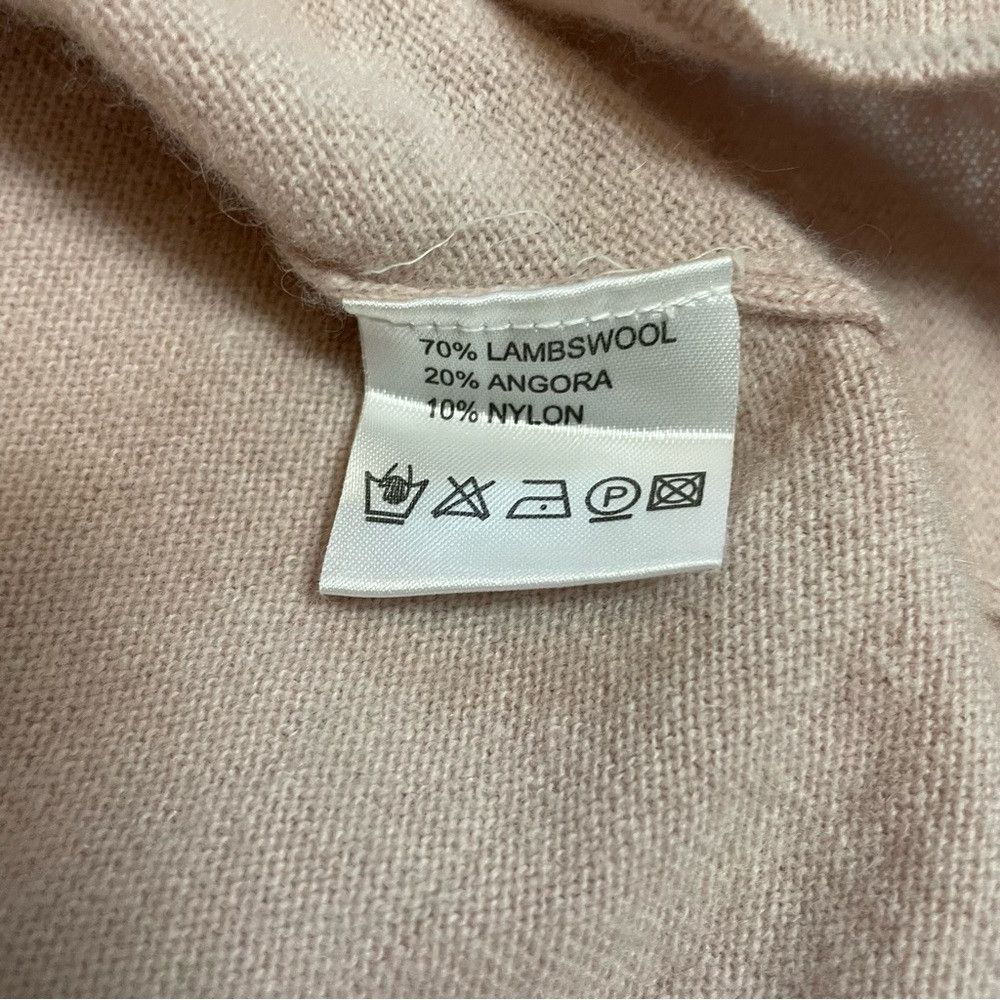 Other Vintage Lucifair Wool Short Sleeve Embellished Pale Pink To Size M / US 6-8 / IT 42-44 - 7 Thumbnail