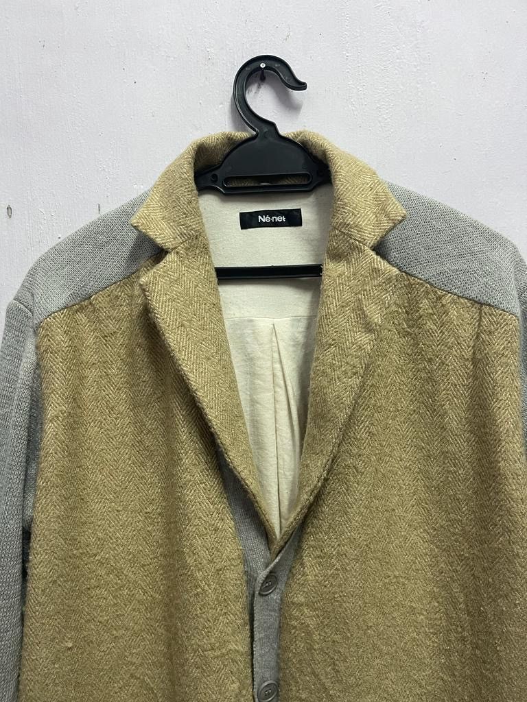 Ne-Net Rare Issey Miyake by Ne-net Half Wool Jacket 2 in 1 Size US M / EU 48-50 / 2 - 6 Thumbnail