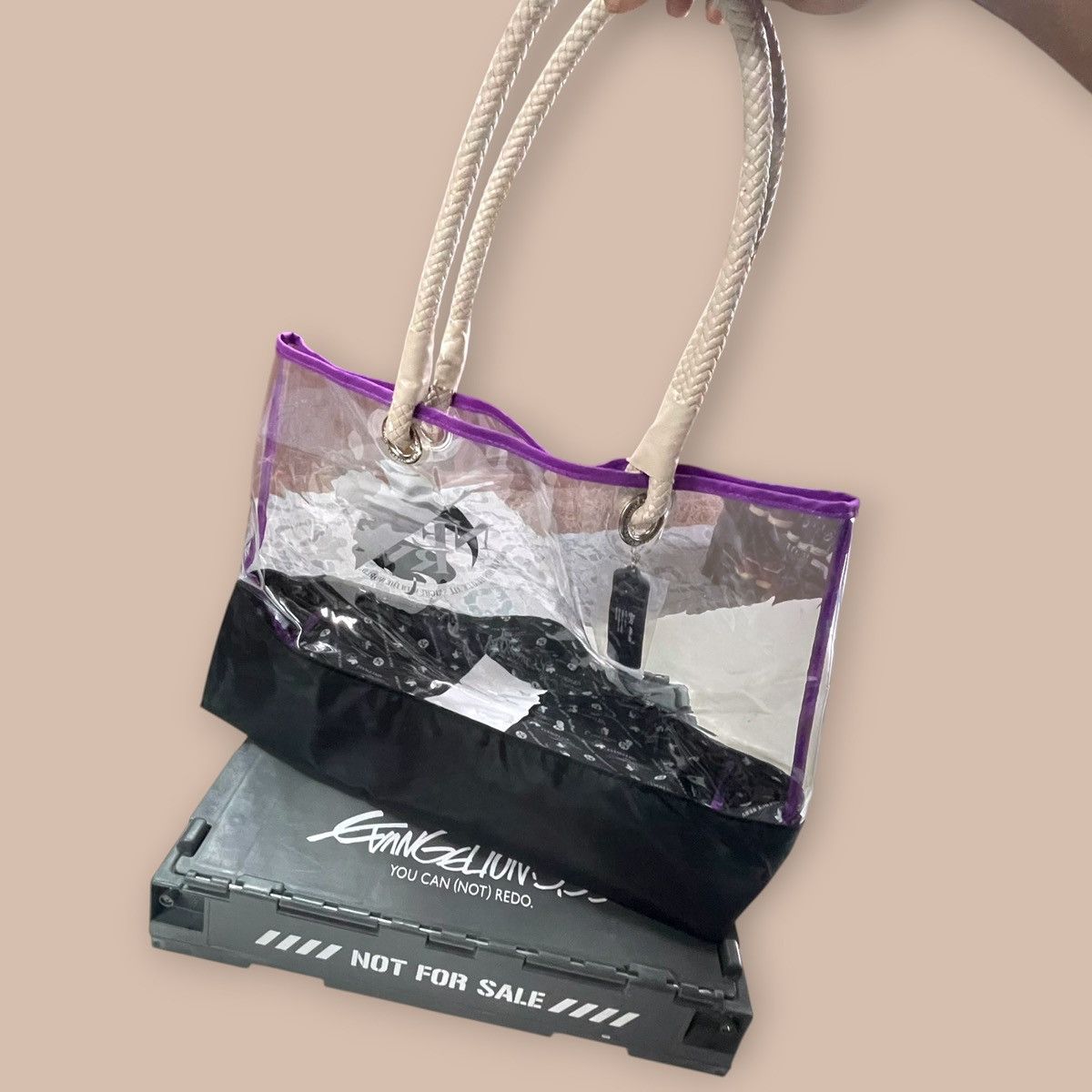 Anime Evangelion Vinyl Clear Bag Size ONE SIZE - 6 Thumbnail