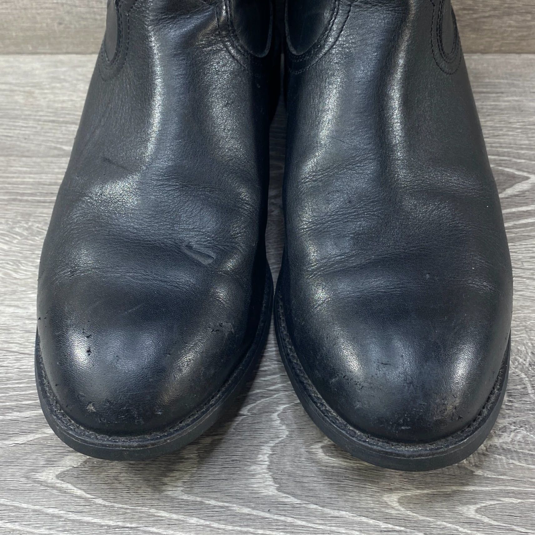 Ariat Ariat Heritage Black Leather Roper Round Toe Cowboy Western Boot Mens SZ 11.5 D Size US 12 / EU 45 - 4 Thumbnail