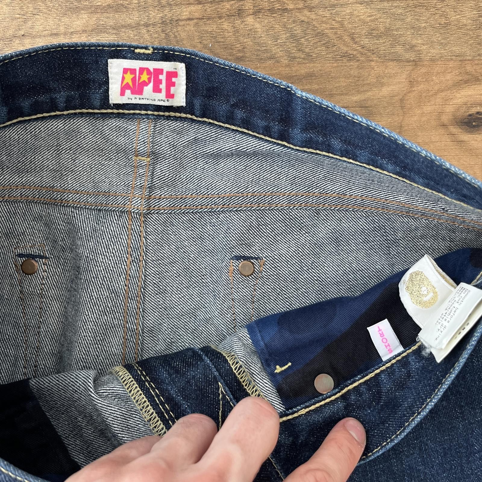 Bape BAPE Logo Jeans - A Bathing Ape Size 32" / US 10 / IT 46 - 5 Thumbnail