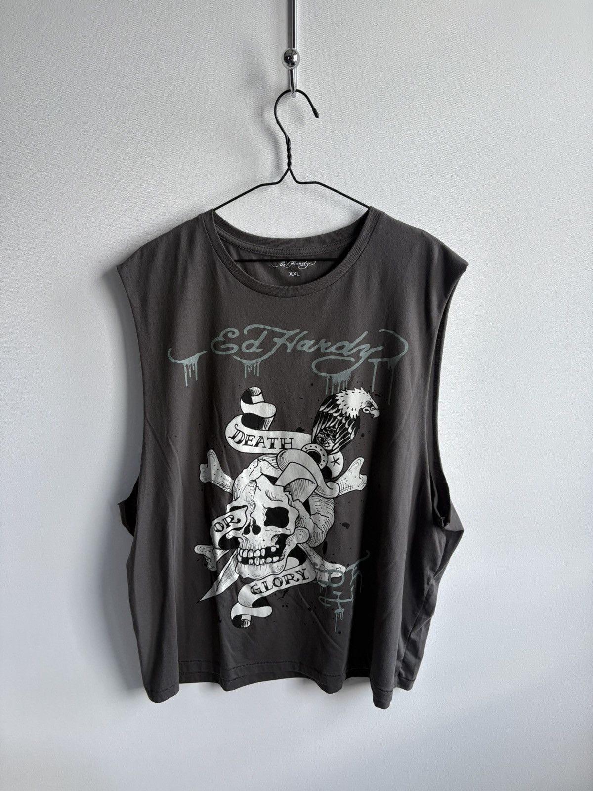 Ed Hardy Streetwear Hype Y2K Ed Hardy Skull Eagle Tank Top Size US XXL / EU 58 / 5 - 1 Thumbnail