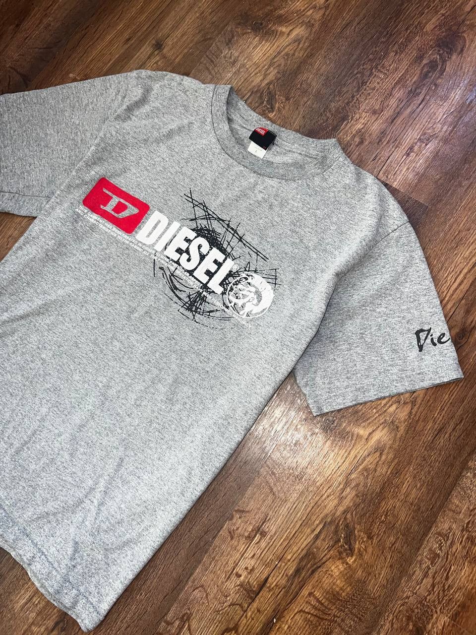 Diesel × Vintage Diesel printed logo 90s vintage black tshirt y2k streetwear Size US L / EU 52-54 / 3 - 2 Thumbnail