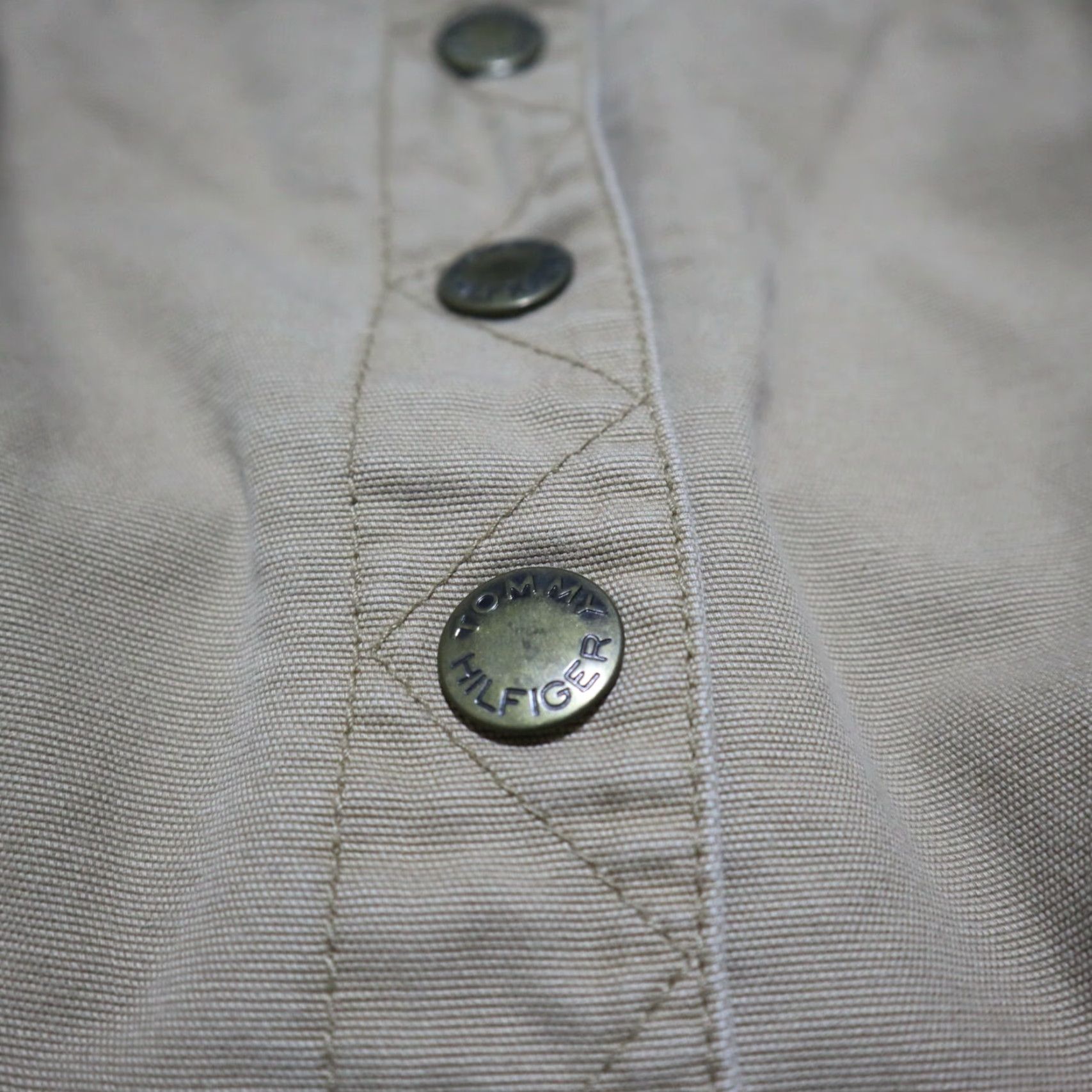 Tommy Hilfiger TOMMY HILFIGER Skirt Above Knee Beige Khaki Size 8 Womens Cotton Blend Casual Vintage No Size 30" / US 8 / IT 44 - 3 Thumbnail