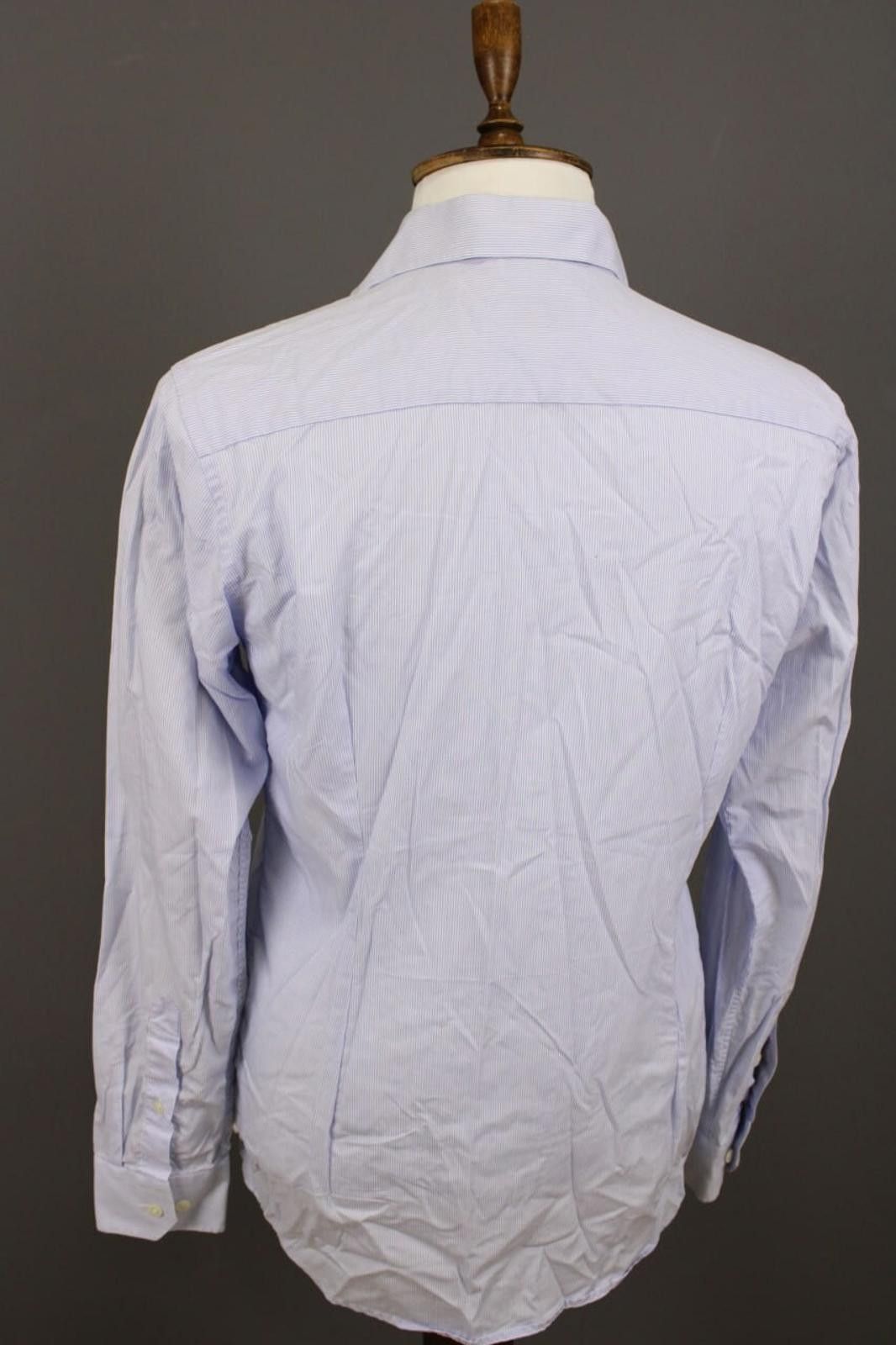 Eton Eton Slim Fit Blue Pinstripe Button Dress Shirt Size 16 41 L Size US M / EU 48-50 / 2 - 12 Thumbnail