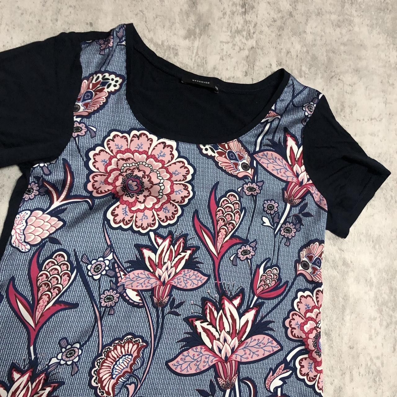 Other Multi-coloured floral print crop top with black sleeves Size XS / US 0-2 / IT 36-38 - 2 Thumbnail