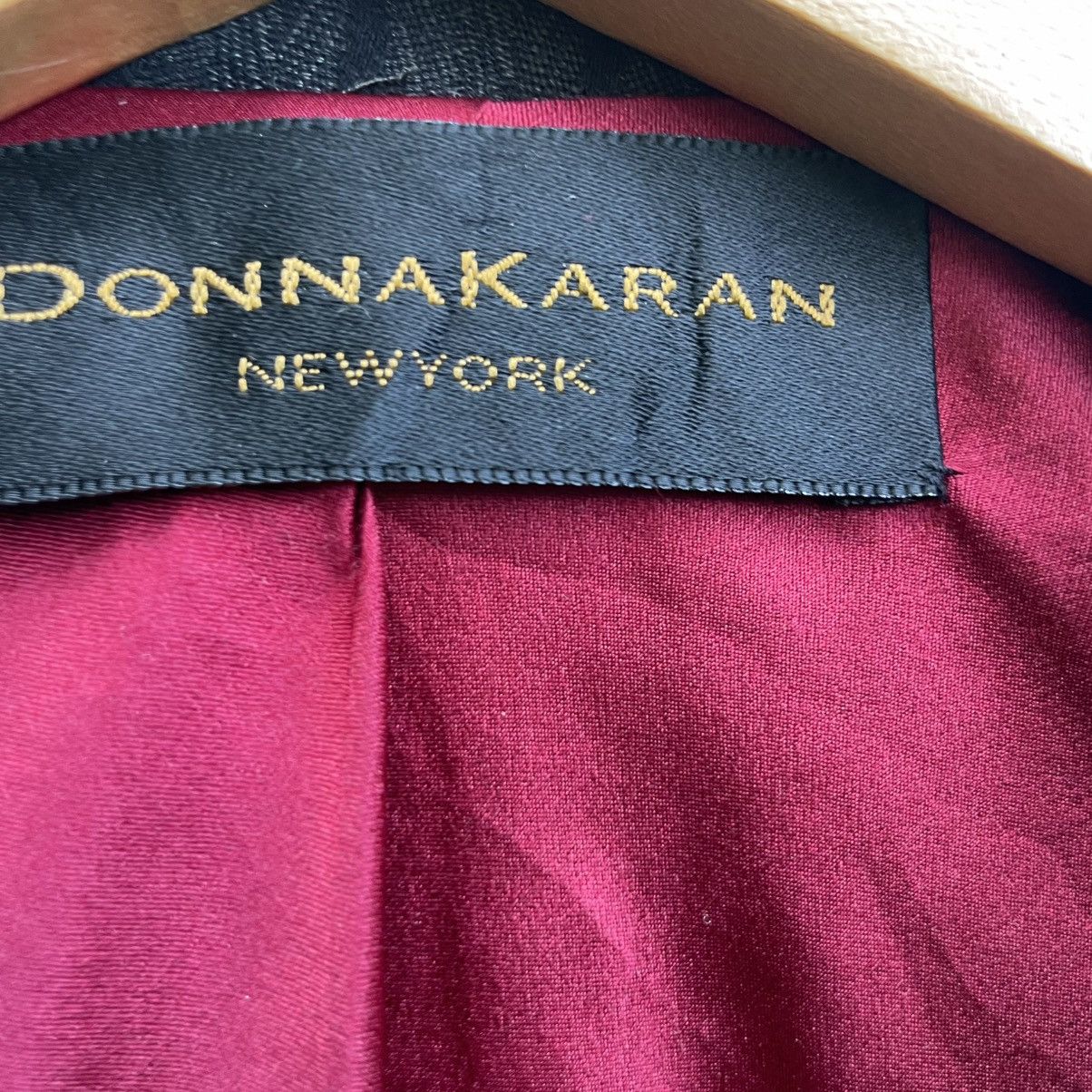 DKNY × Donna Karan 💥Vintage Donna Karan New York Double Collar Stripe Femme Size M / US 6-8 / IT 42-44 - 6 Thumbnail