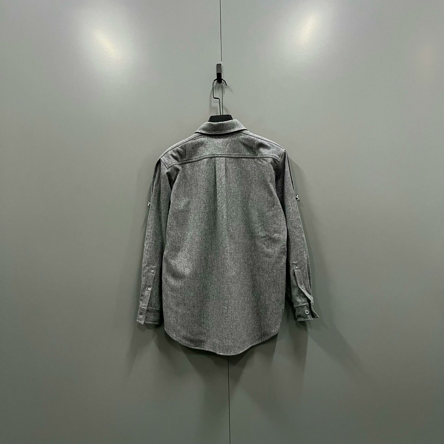 Burberry Burberry Gray Embroidered Collar Shirt Size US M / EU 48-50 / 2 - 2 Thumbnail