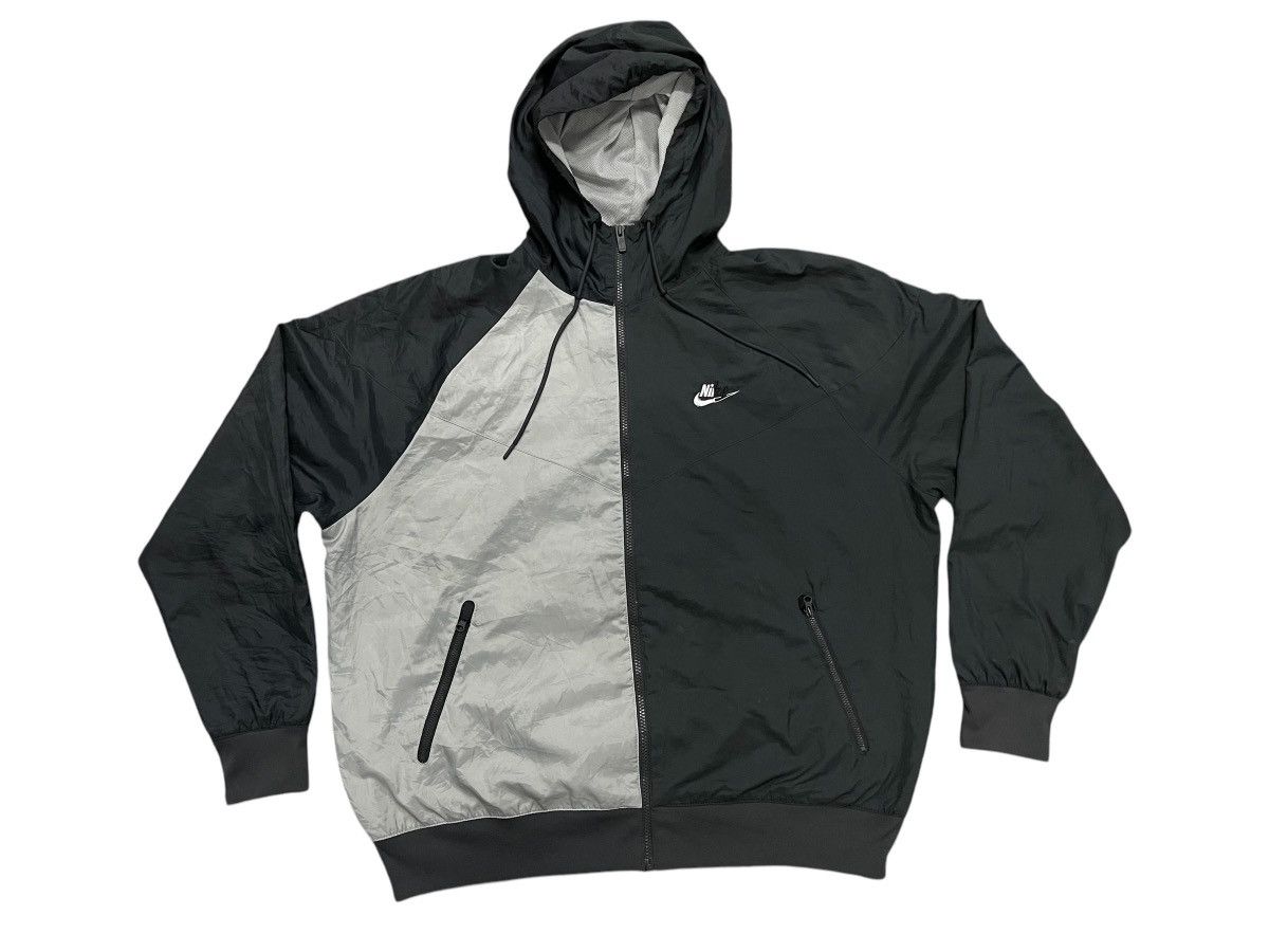 Nike 2000s NIKE RUNNING HOODIE WINDBREAKER 2 TONE Size US XXL / EU 58 / 5 - 3 Thumbnail