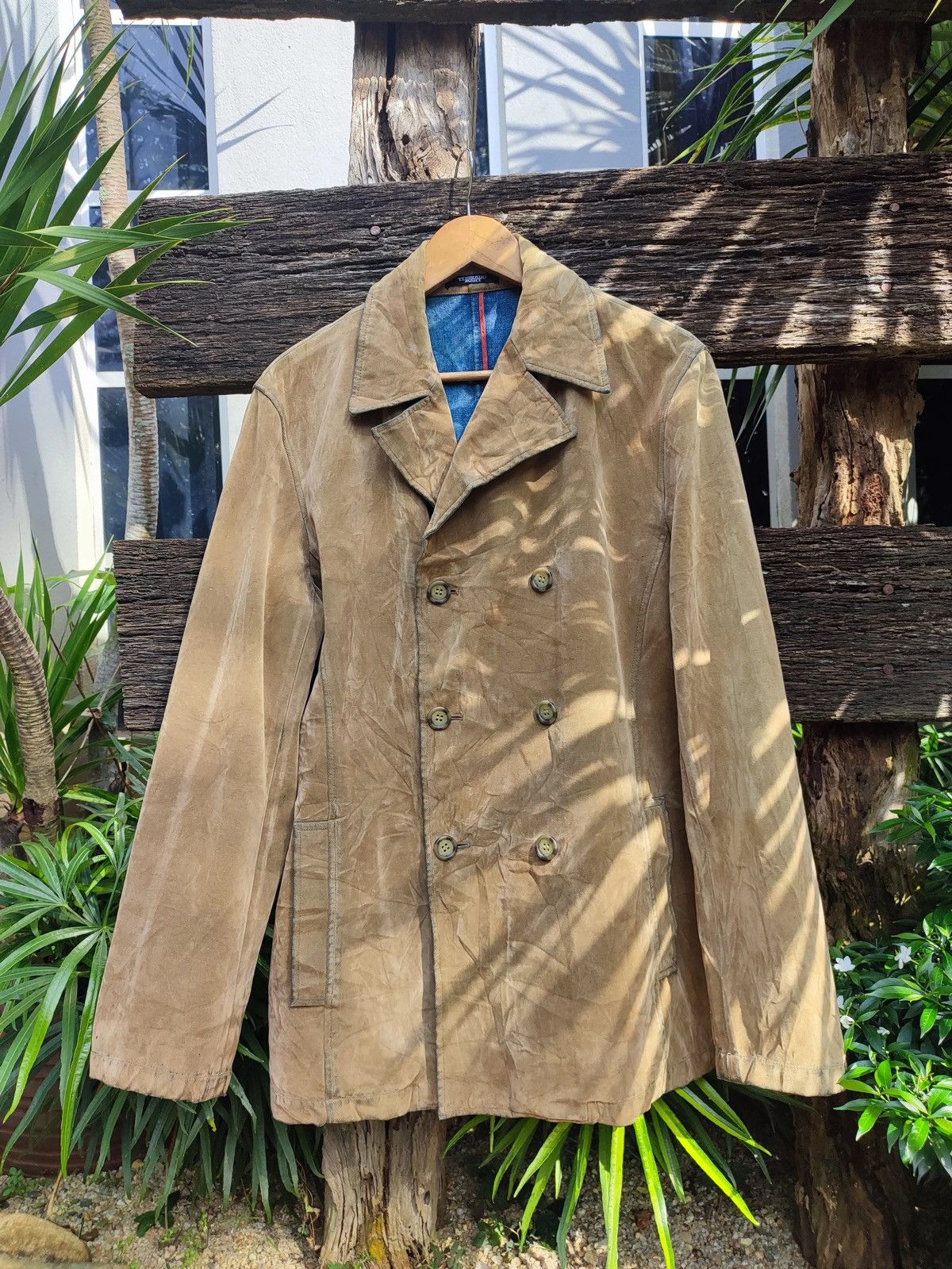 Tornado Mart Tornado Mart Brown Suede Double-Breasted Jacket – L Size US L / EU 52-54 / 3 - 1 Thumbnail