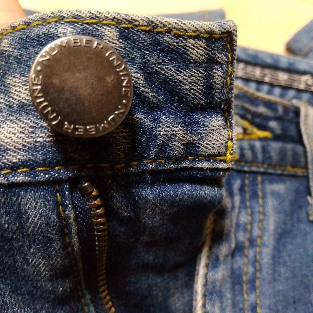 Number (N)ine NO TARIFFS! Number Nine Nano Universe Damaged Denim Jeans Size US 30 / EU 46 - 6 Thumbnail