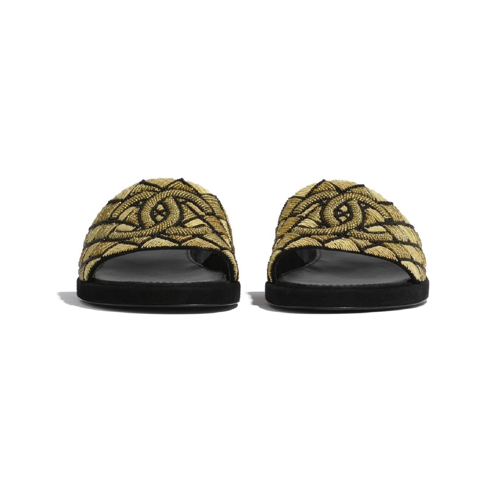 Chanel Chanel 21A Gold Black Pearl Embroidery Beaded CC Logo Size US 6 / IT 36 - 4 Thumbnail