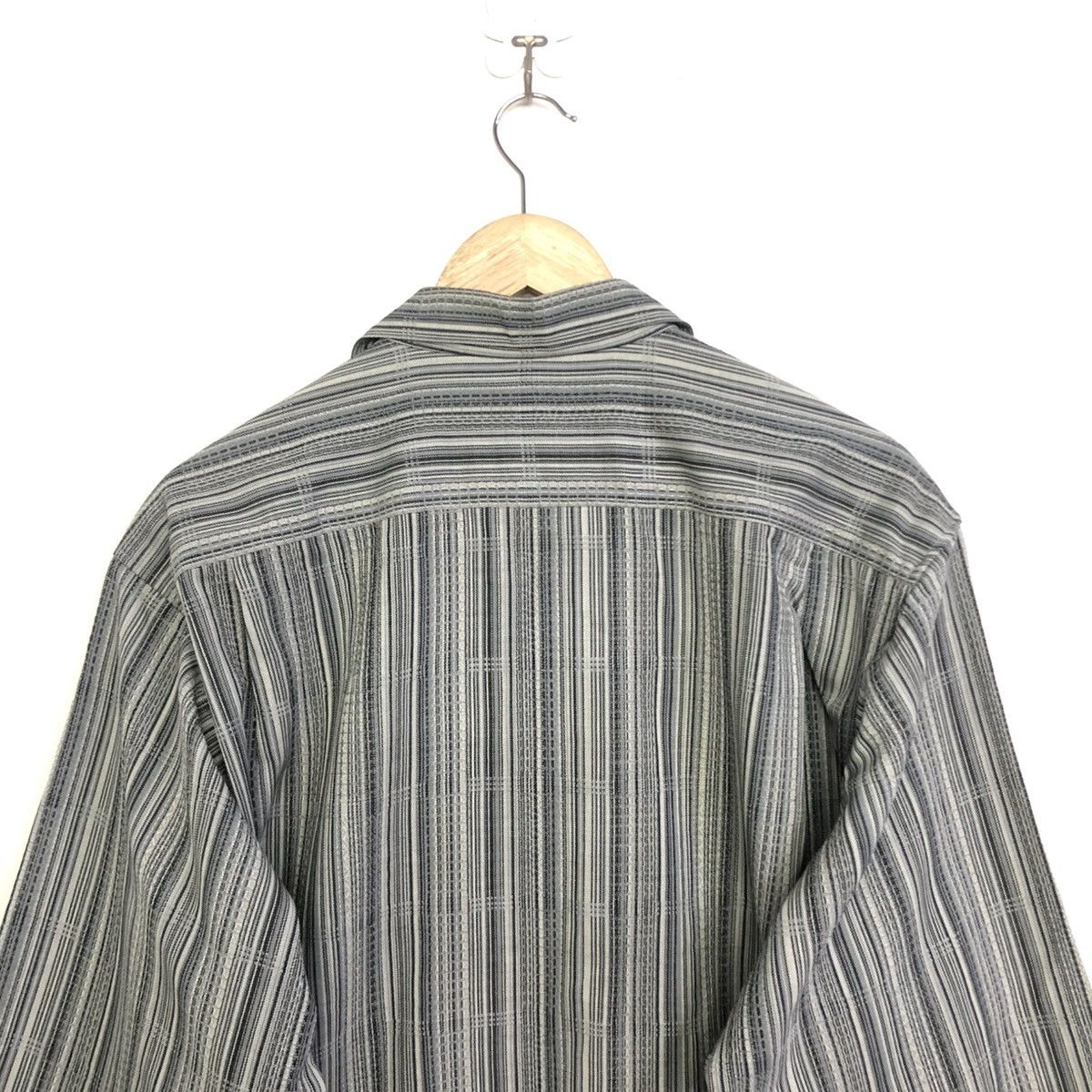 Nina Ricci VINTAGE NINA RICCI MONSIEUR WOOL STRIPE BUTTON SHIRT Size XXL / US 16-18 / IT 52-54 - 9 Thumbnail