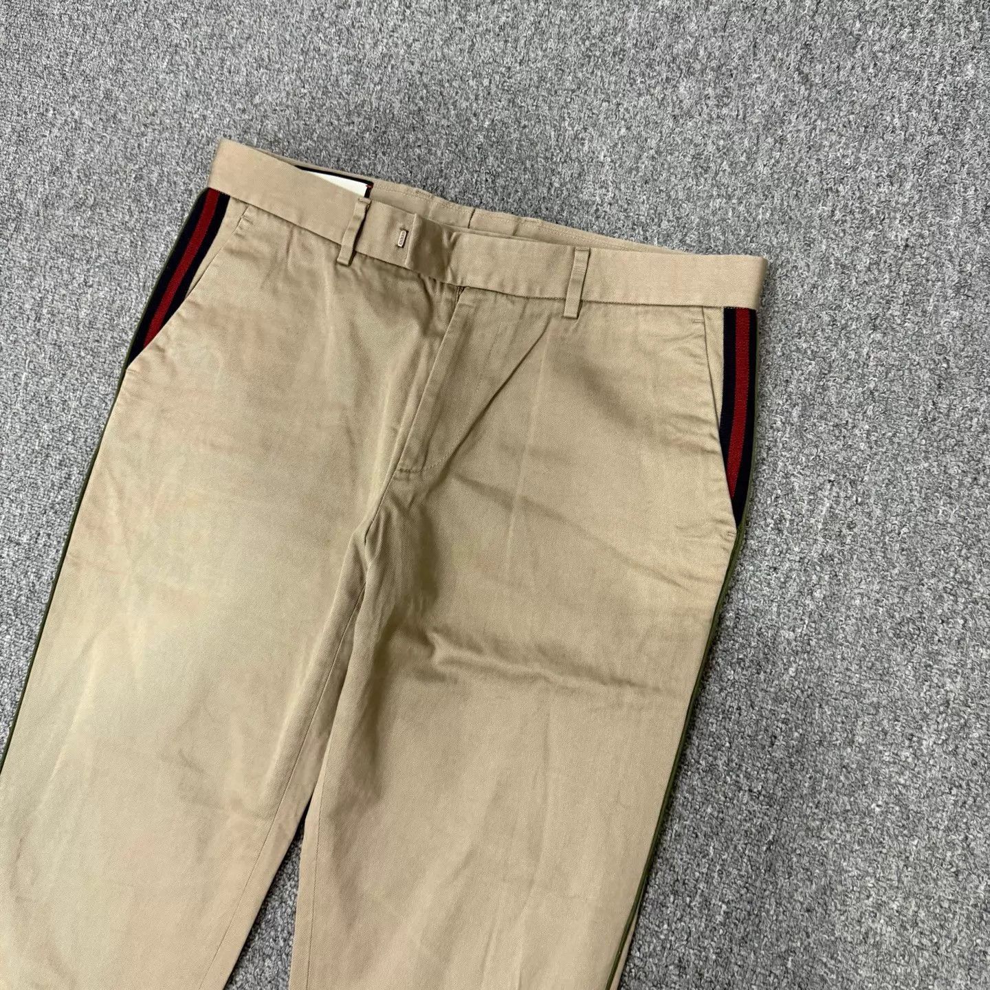 Gucci Gucci Khaki Side Webbing Pants 48 95 New Size US 32 / EU 48 - 3 Thumbnail