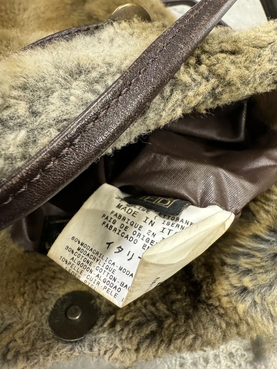 Just Cavalli 2000s Cavalli Faux Fur Beige Effect Shoulder Bag Size ONE SIZE - 5 Thumbnail