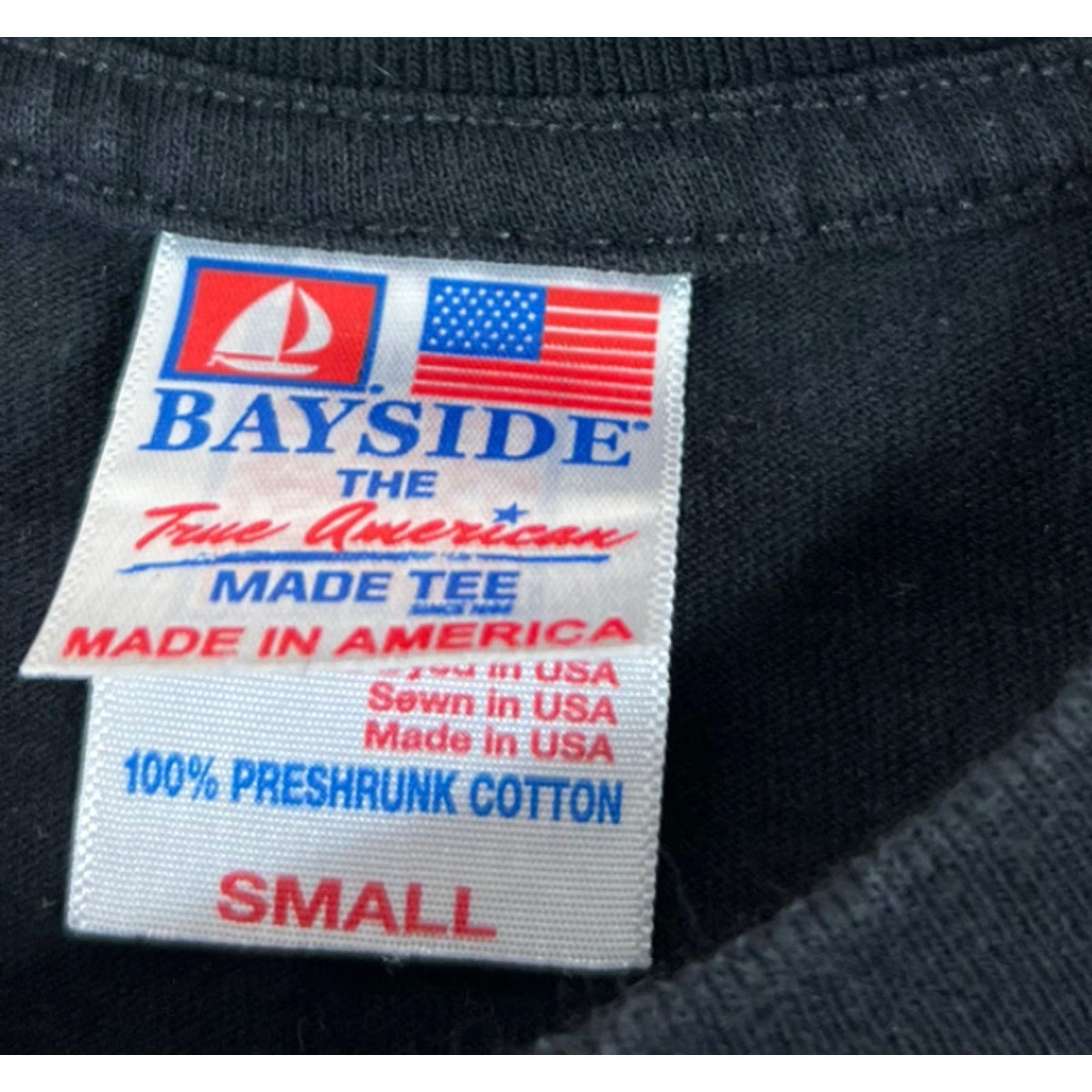 Vintage VINTAGE Bayside US ARMY Black T Shirt Small Men Crew Neck Short Sleeve Regular Logo USA Military Size US S / EU 44-46 / 1 - 4 Thumbnail