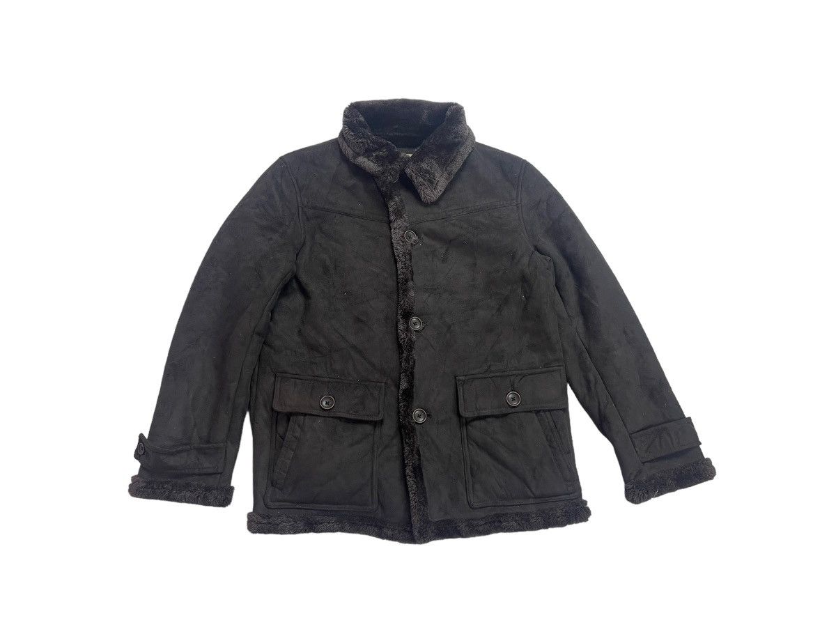 image of Kansai Yamamoto Vintage Kansai Jeans Suede Jacket Streetwear in Brown, Men's (Size Medium)