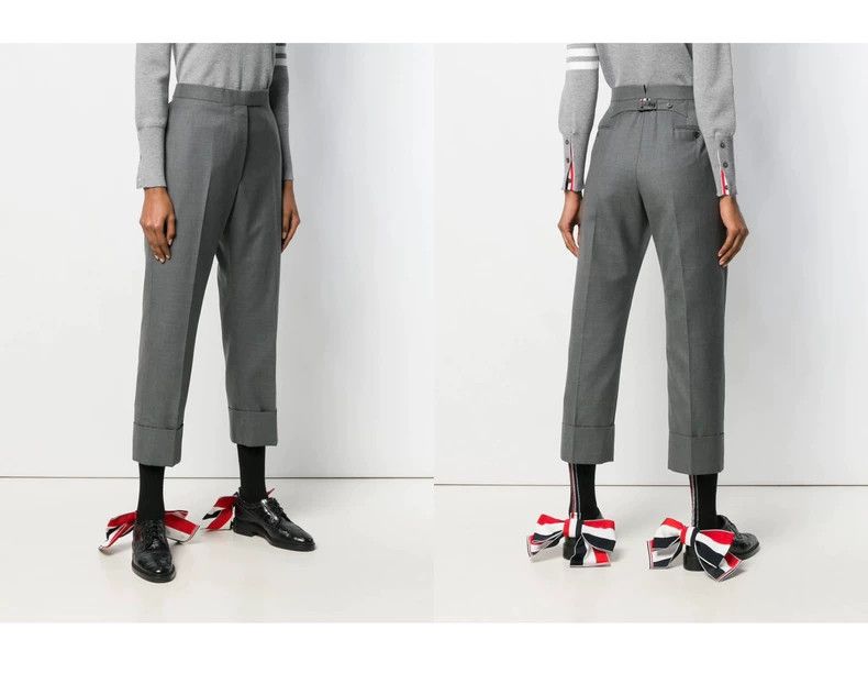 Thom Browne Thom Browne High waist gray suit pants Size 27" / US 4 / IT 40 - 8 Thumbnail