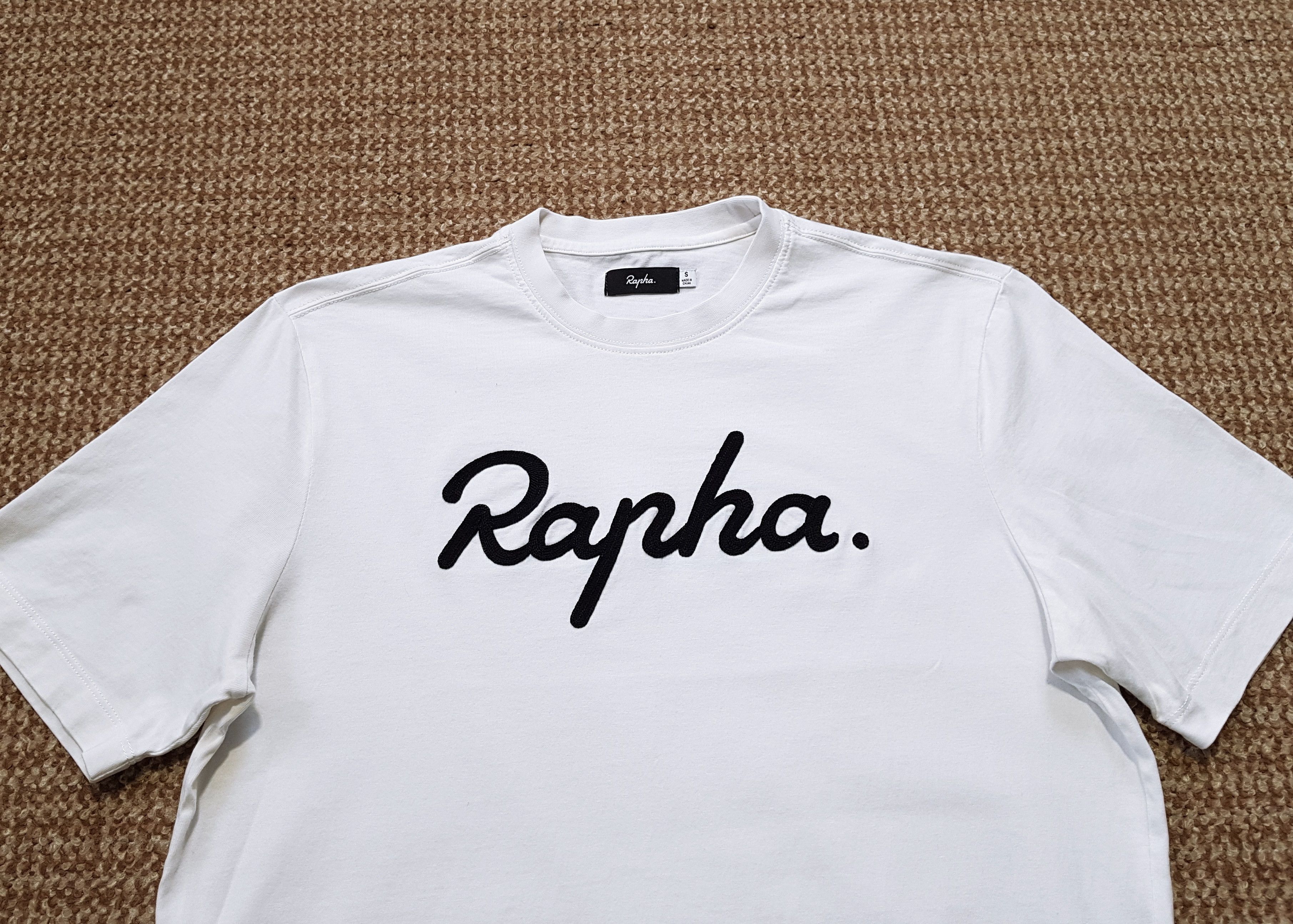 Rapha Rapha Big Logo Spellout Cotton T Shirt sz S Size US S / EU 44-46 / 1 - 2 Thumbnail