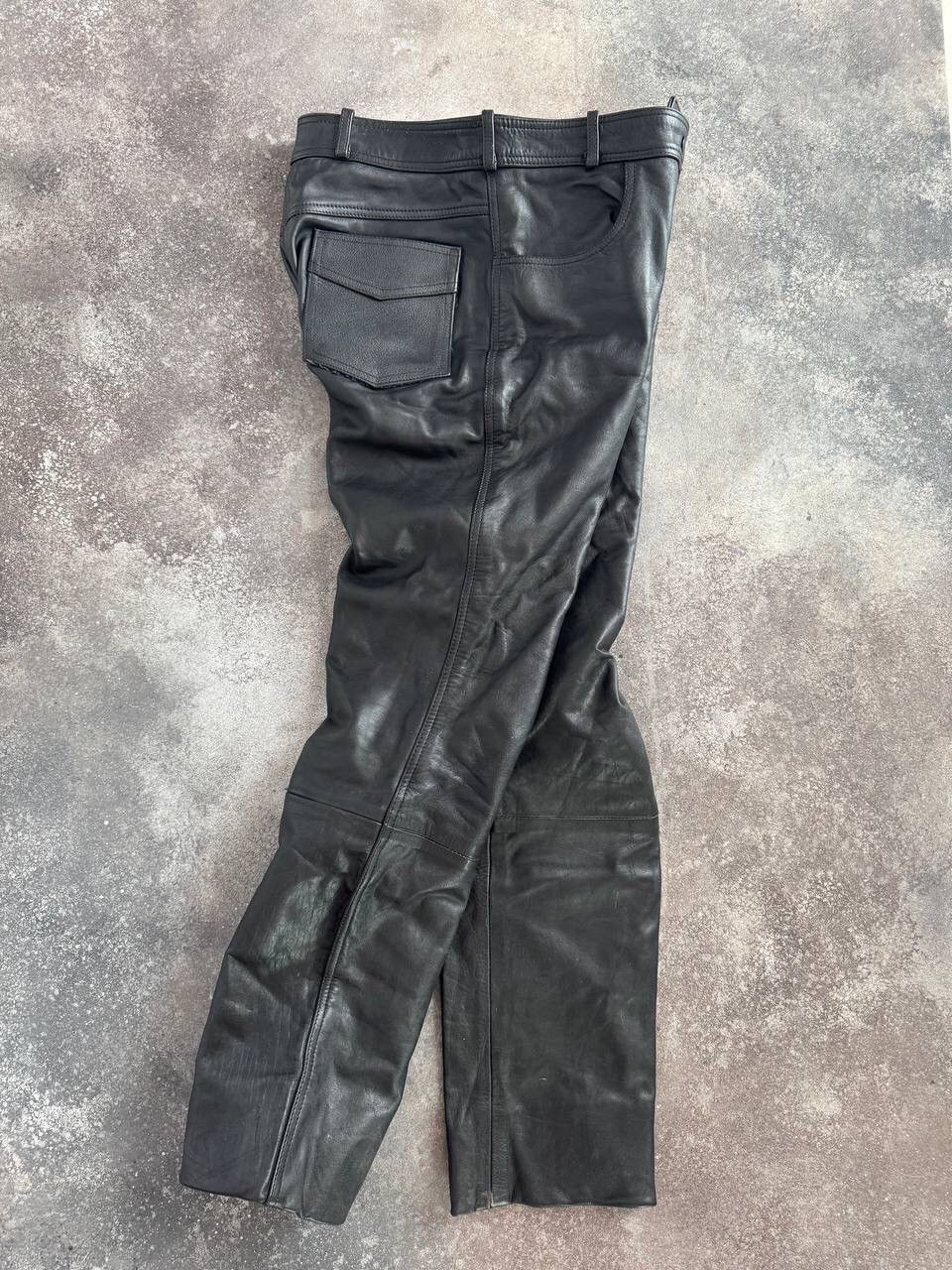 1980s archive JAPAN leather cargo pants ARCHIVE A | Archival